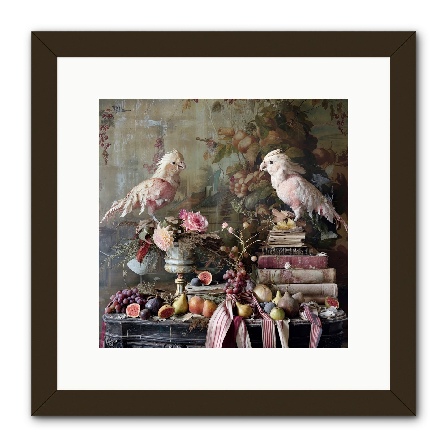 Chansons From Gilded Aviaries -- Framed Print - Black 12x12