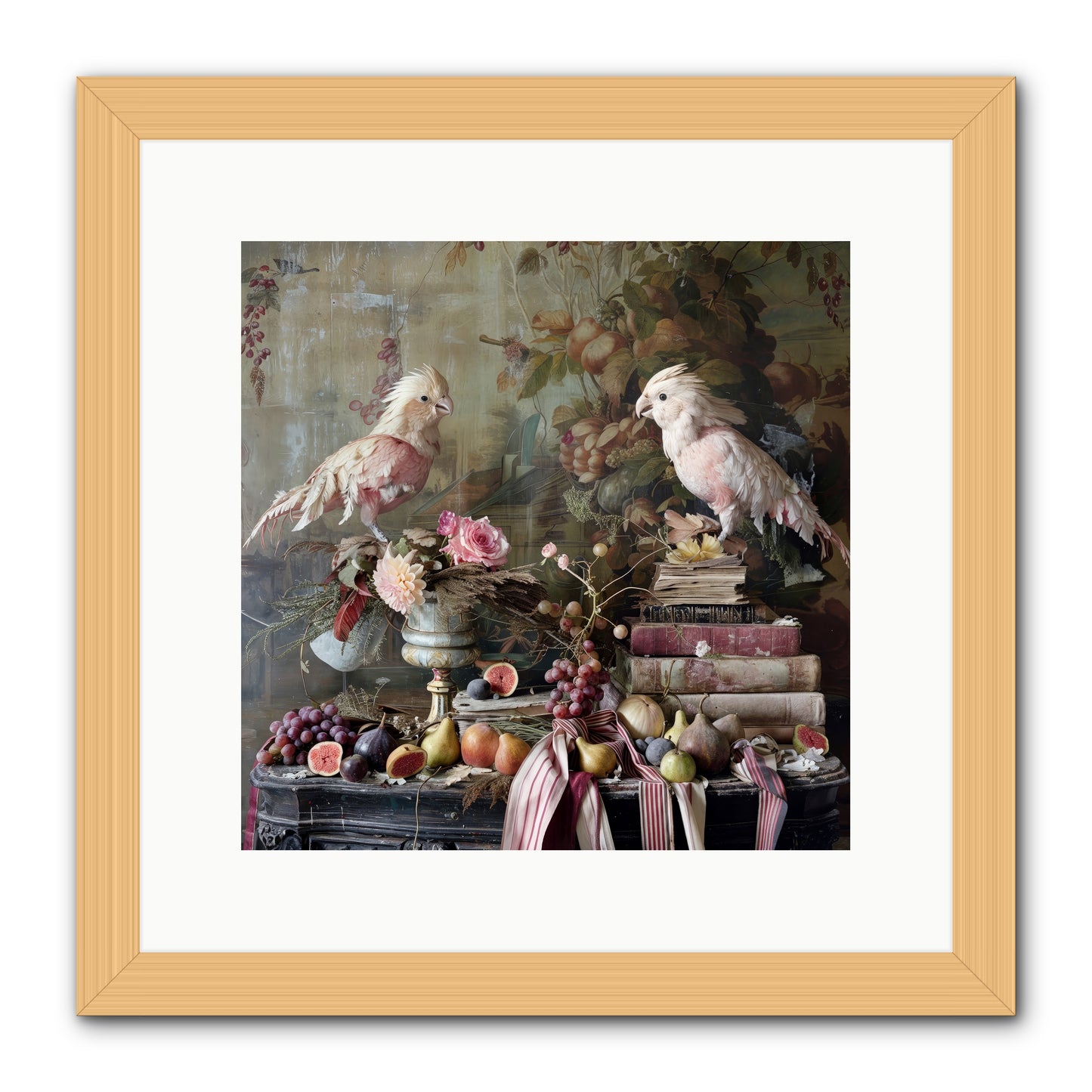 Chansons From Gilded Aviaries -- Framed Print - Natural 12x12