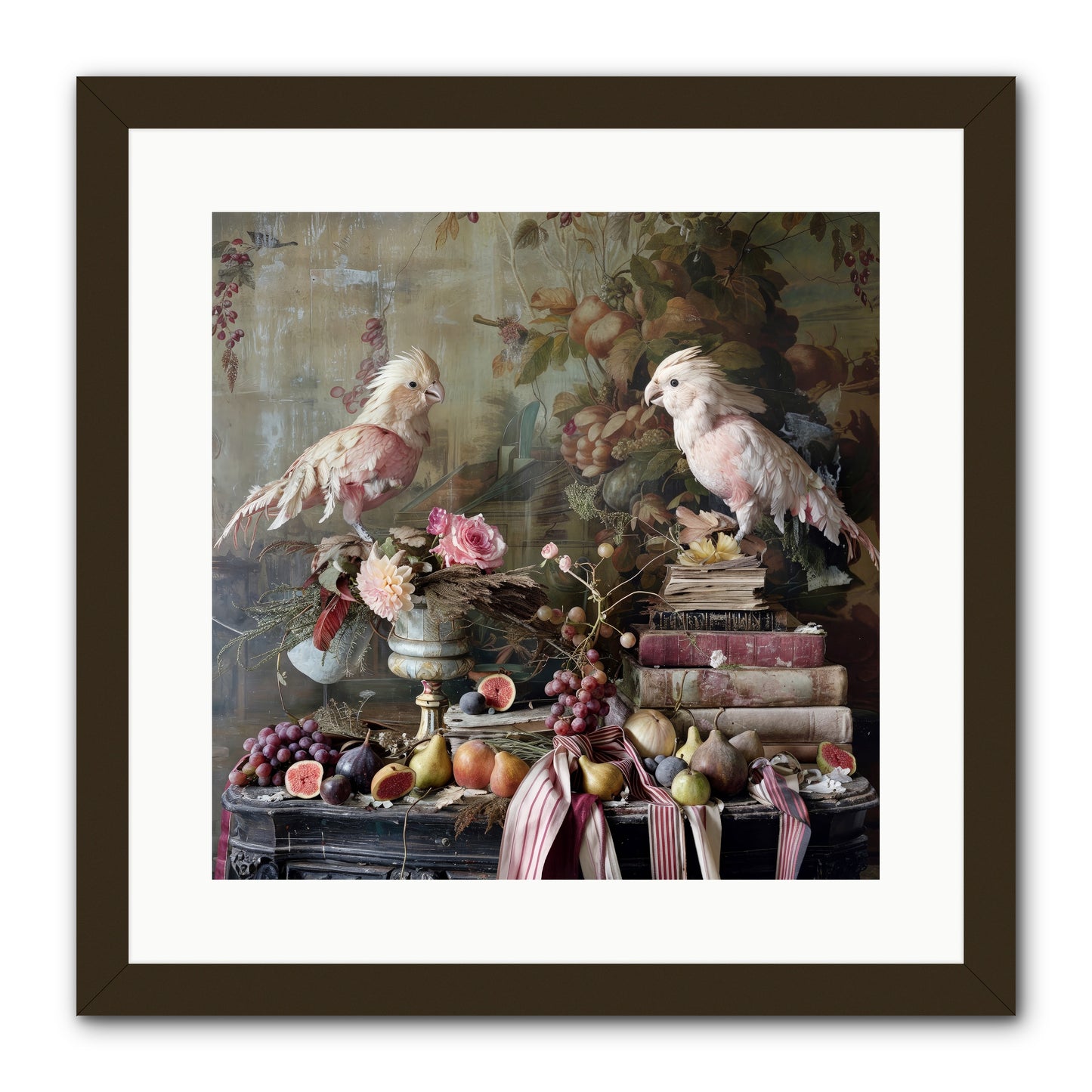Chansons From Gilded Aviaries -- Framed Print - Black 16x16