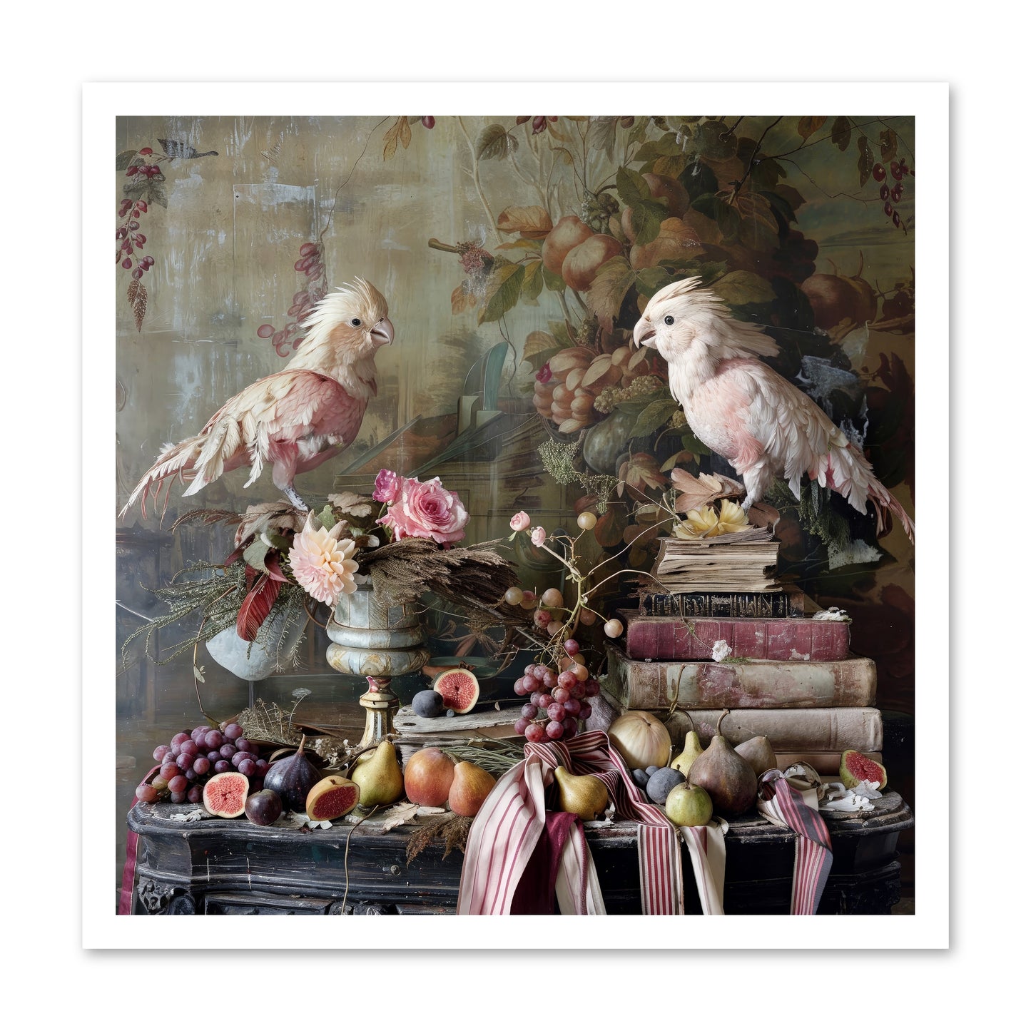 Chansons From Gilded Aviaries -- Loose Canvas Print 24x24