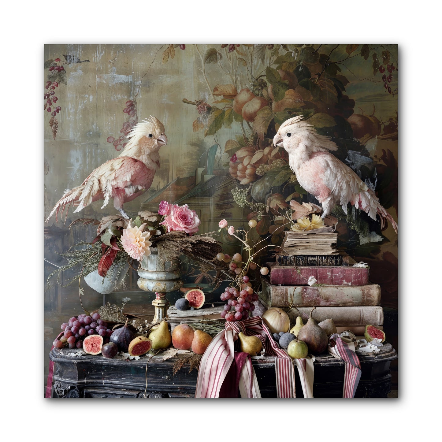 Chansons From Gilded Aviaries -- Wrapped Canvas 10x10