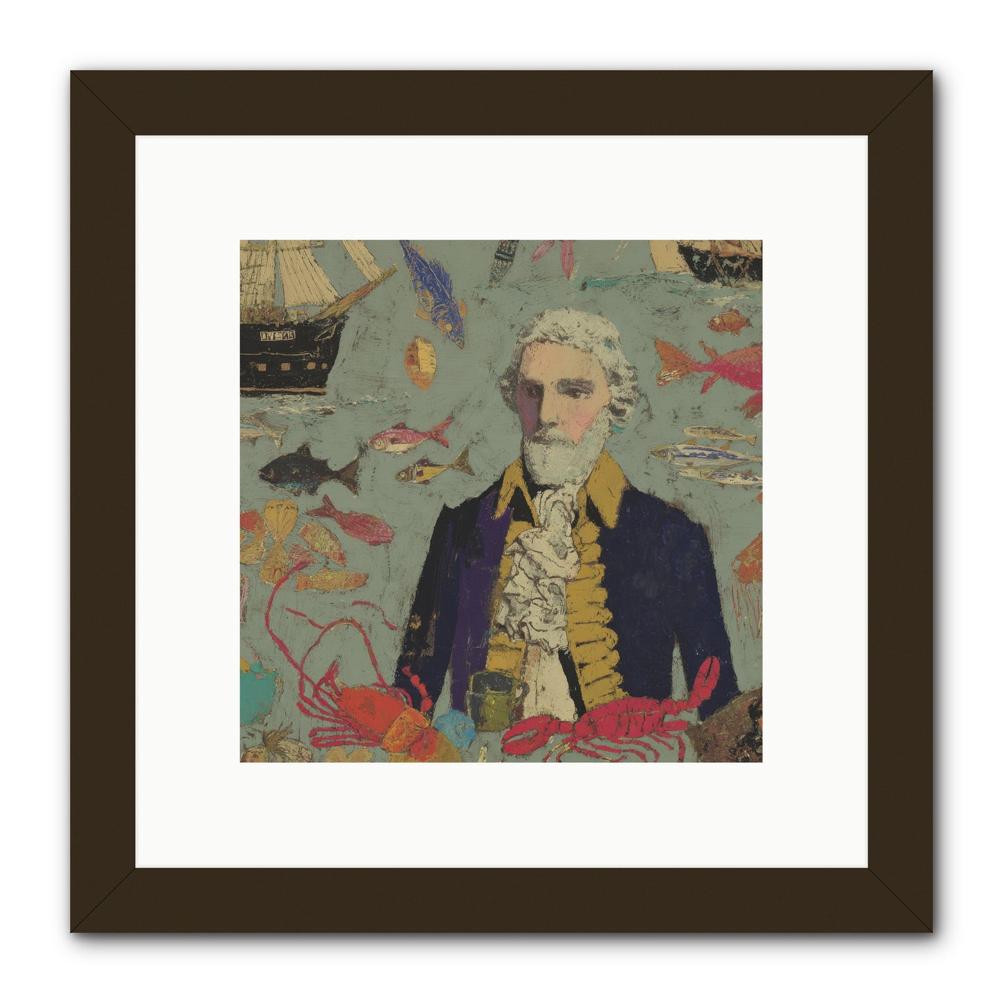 Chapter of Still Water -- Framed Print - Black 10x10