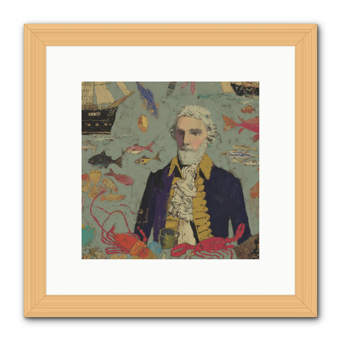 Chapter of Still Water -- Framed Print - Natural 10x10