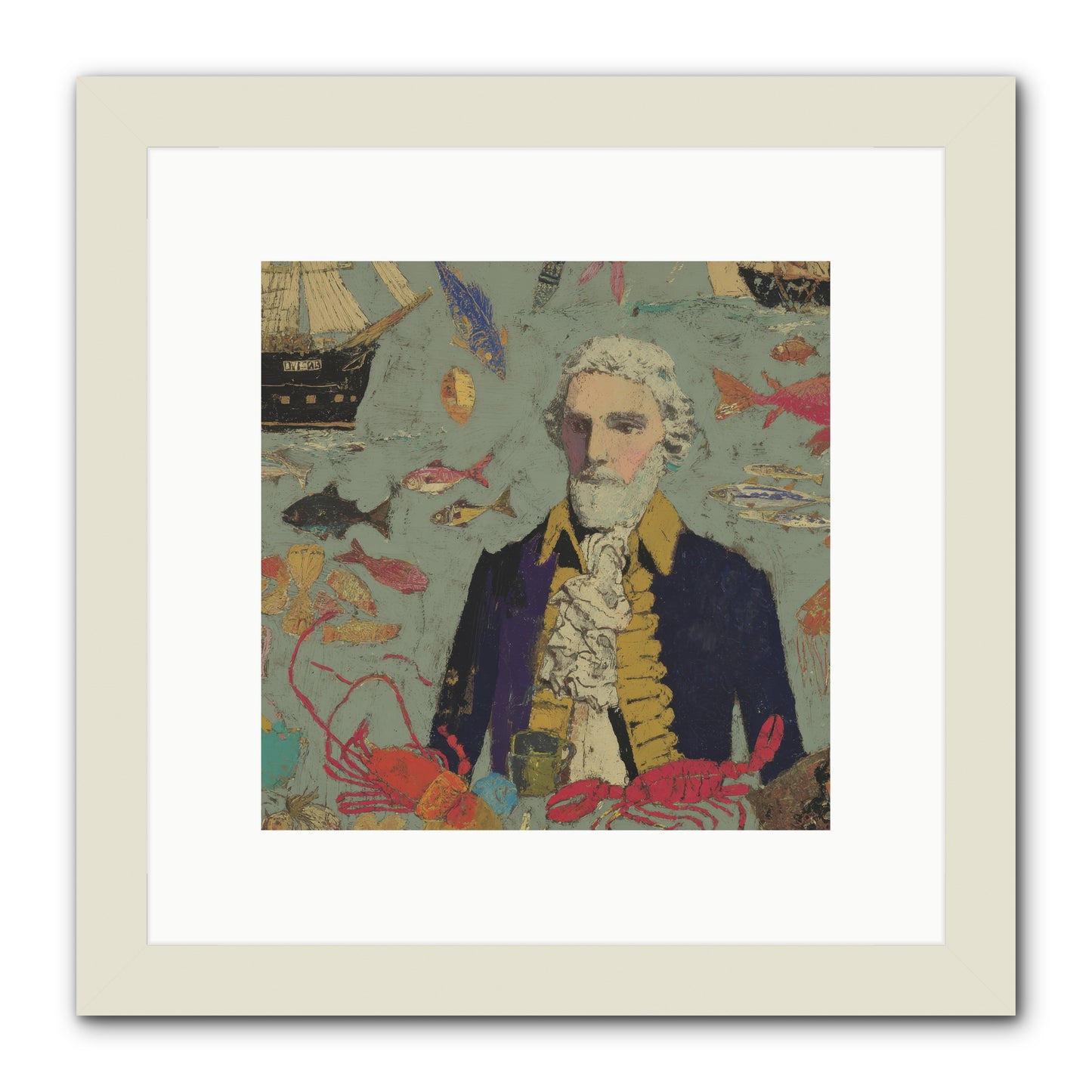 Chapter of Still Water -- Framed Print - White 10x10