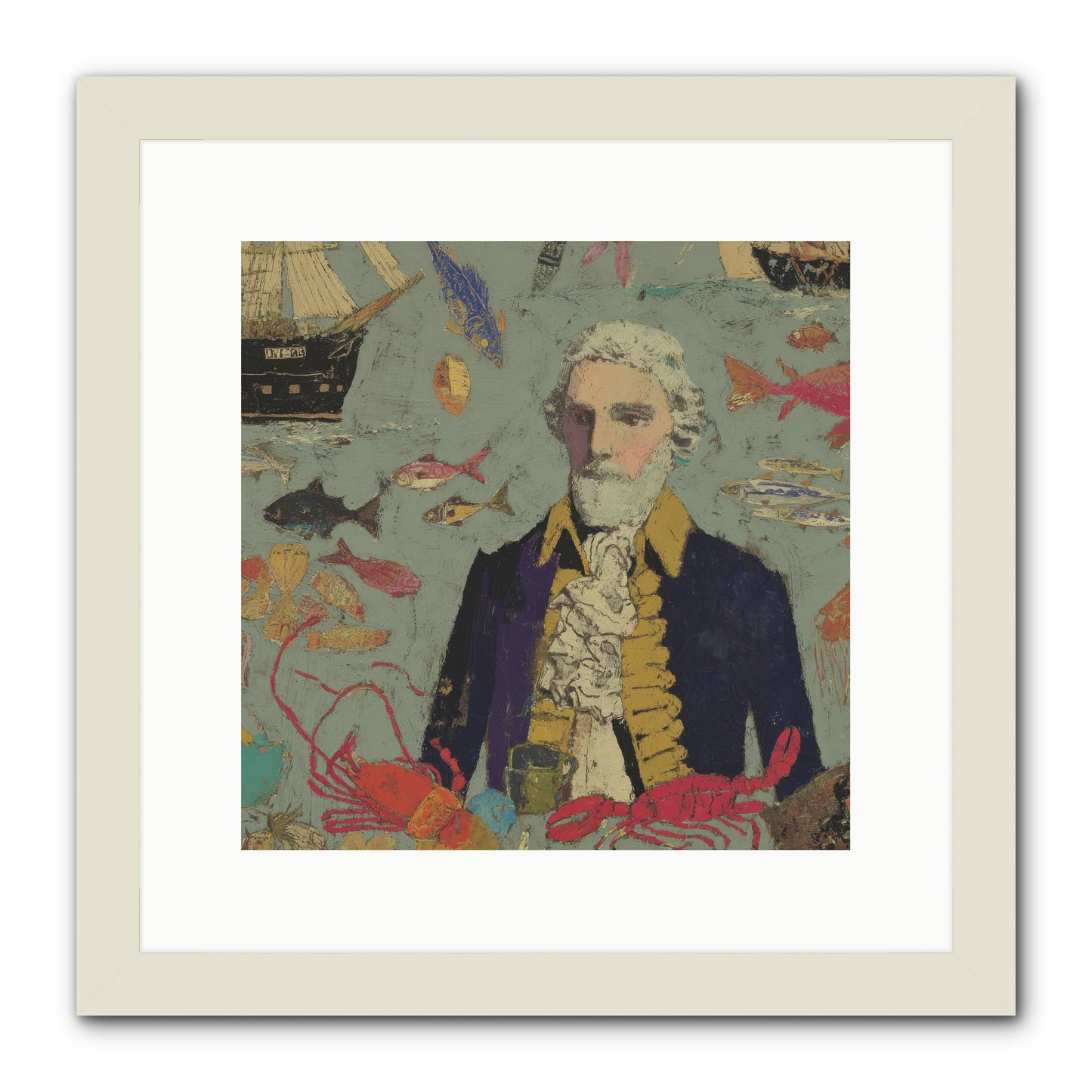 Chapter of Still Water -- Framed Print - White 12x12
