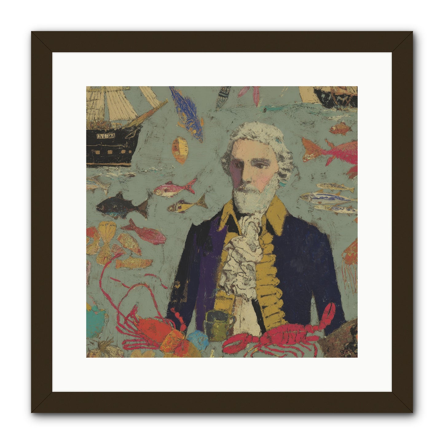 Chapter of Still Water -- Framed Print - Black 16x16