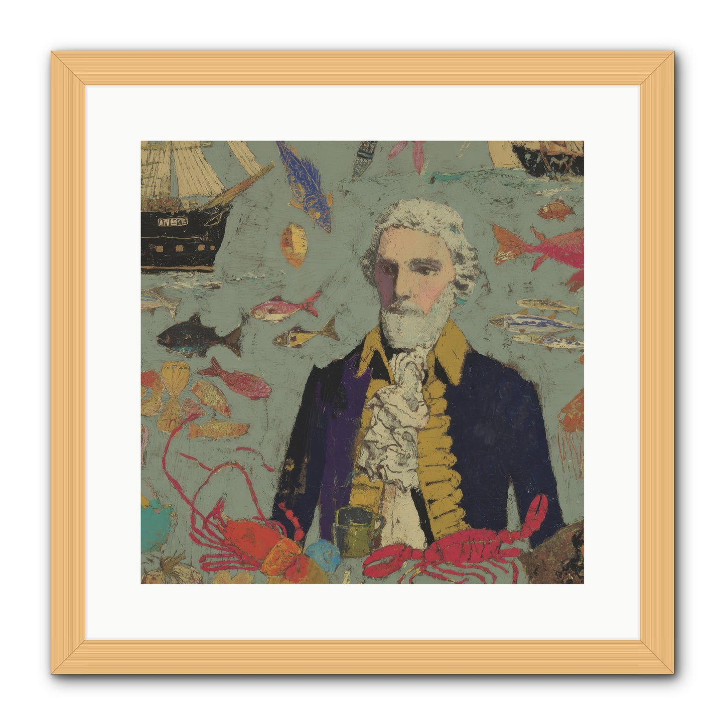 Chapter of Still Water -- Framed Print - Natural 16x16
