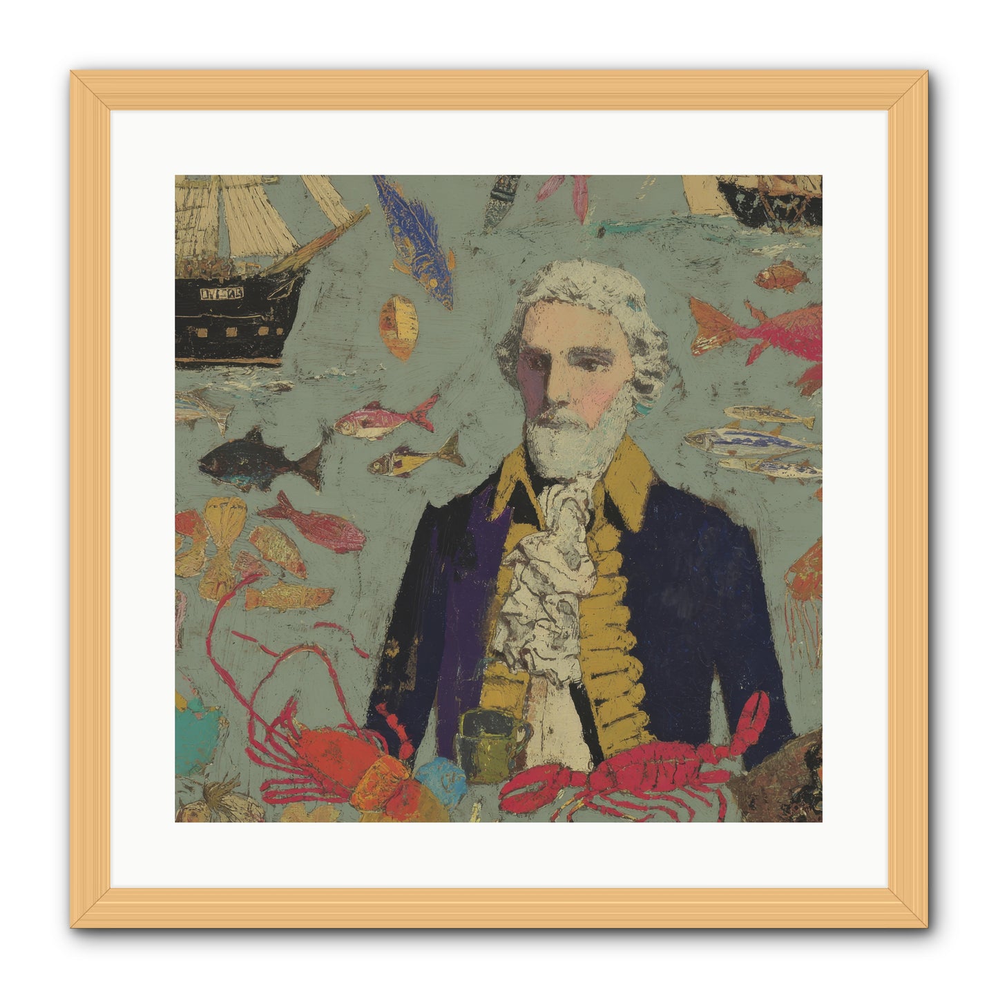 Chapter of Still Water -- Framed Print - Natural 20x20