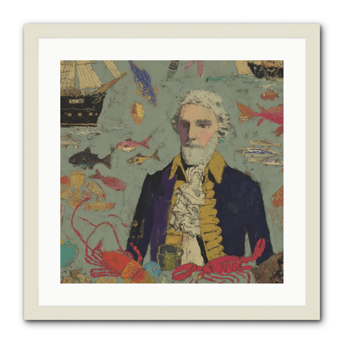 Chapter of Still Water -- Framed Print - White 20x20