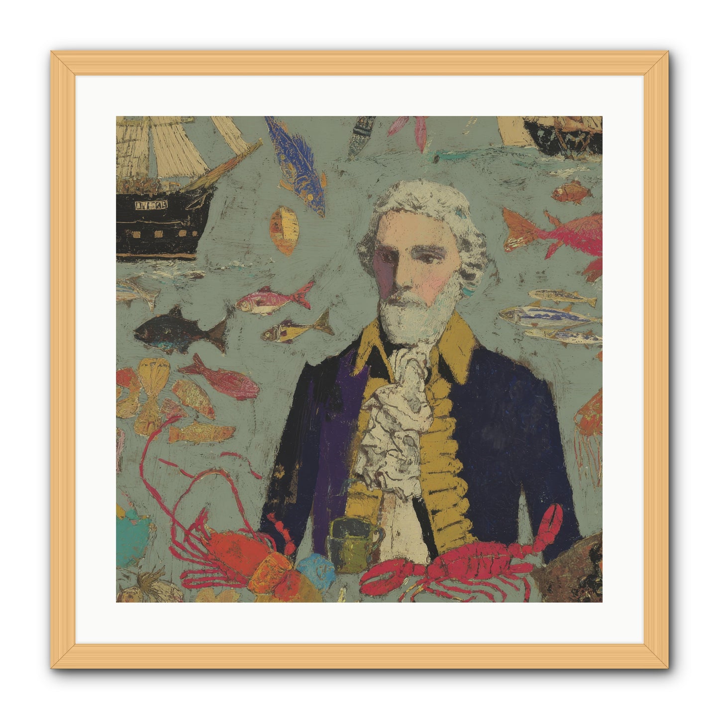 Chapter of Still Water -- Framed Print - Natural 24x24