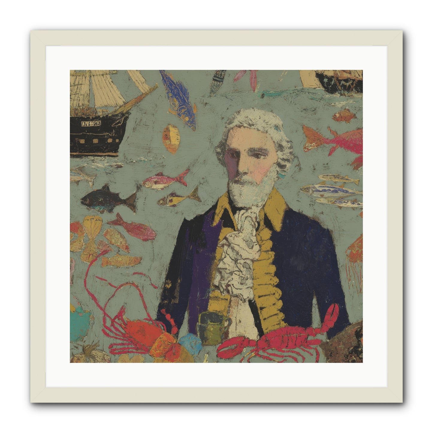 Chapter of Still Water -- Framed Print - White 24x24