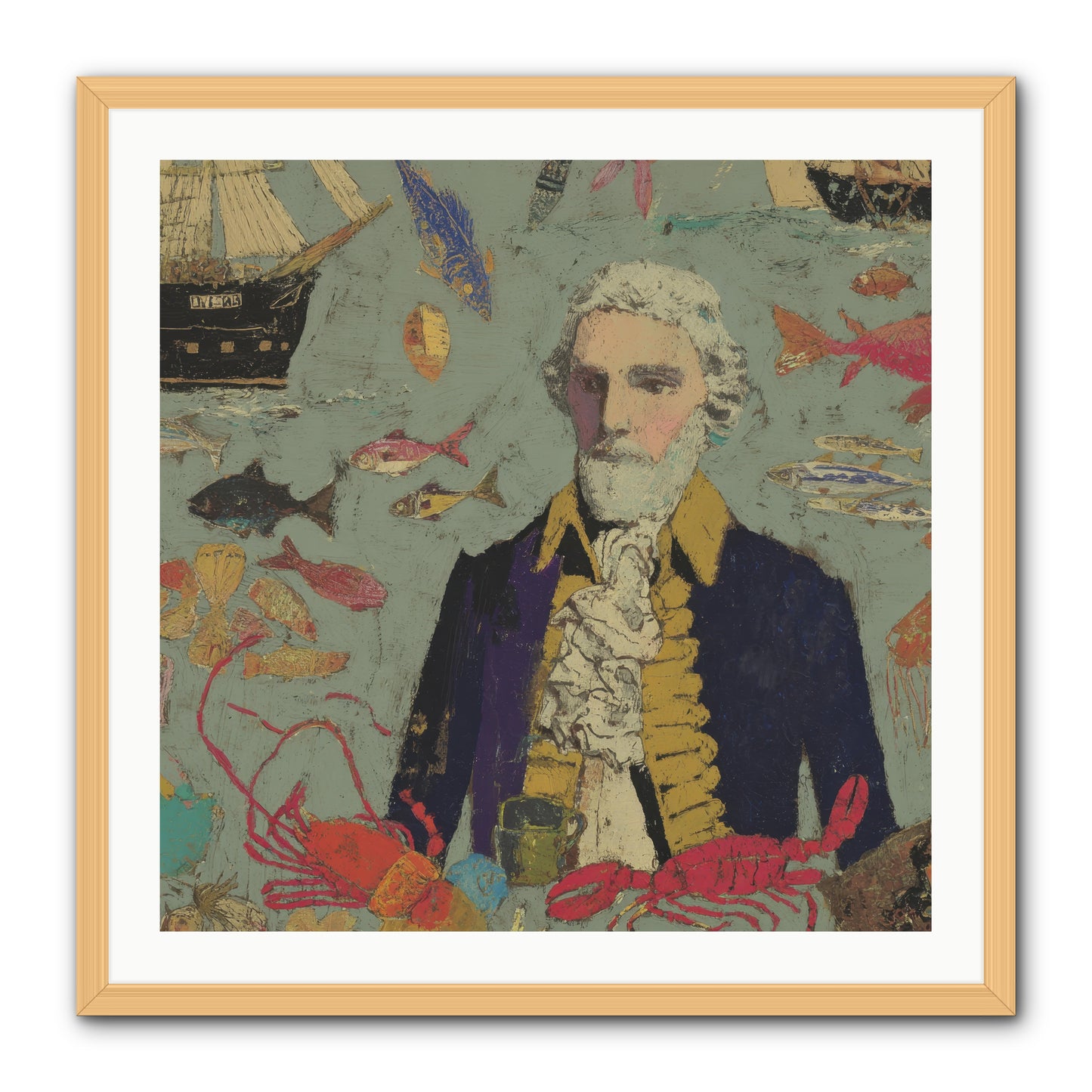 Chapter of Still Water -- Framed Print - Natural 30x30