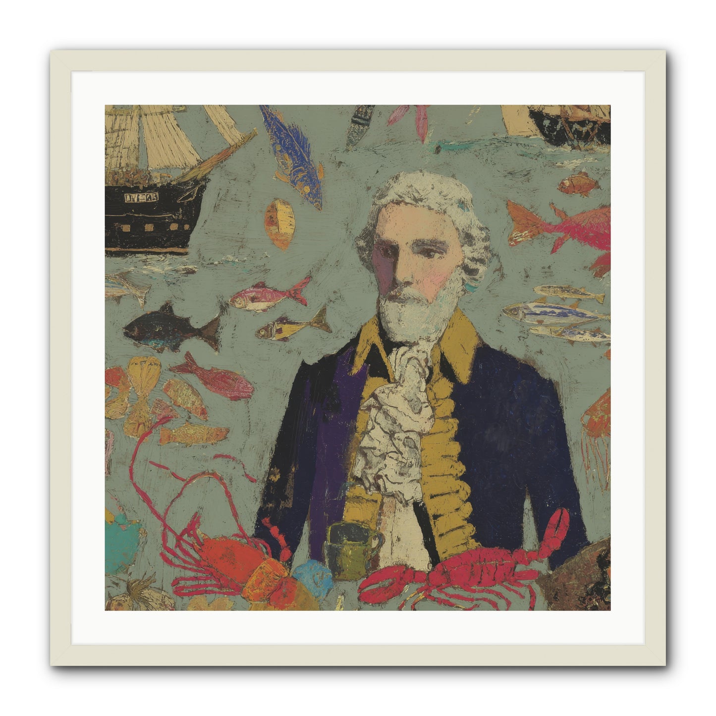 Chapter of Still Water -- Framed Print - White 30x30