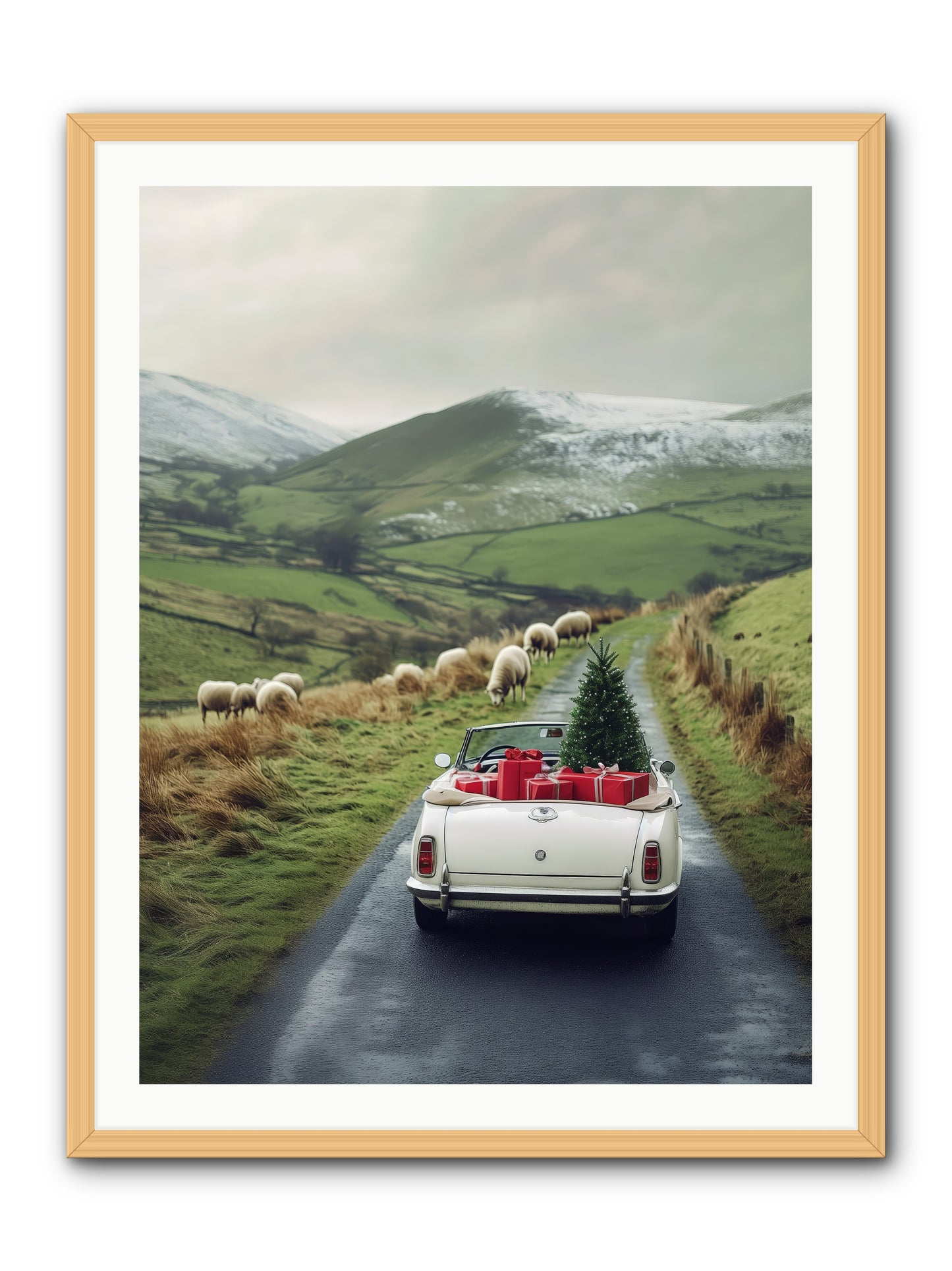 Chariot De Joie -- Framed Print - Natural 30x40