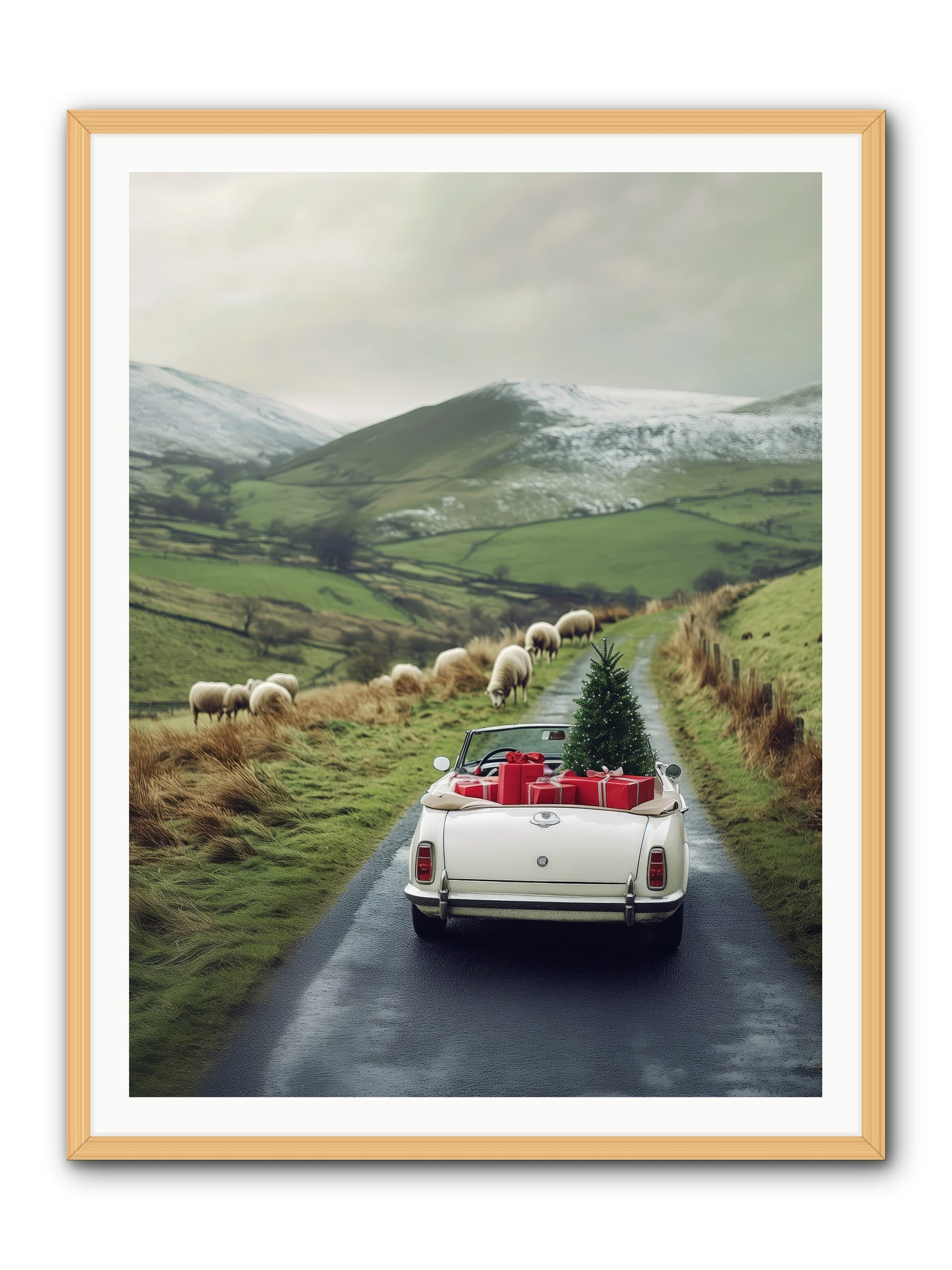 Chariot De Joie -- Framed Print - Natural 36x48
