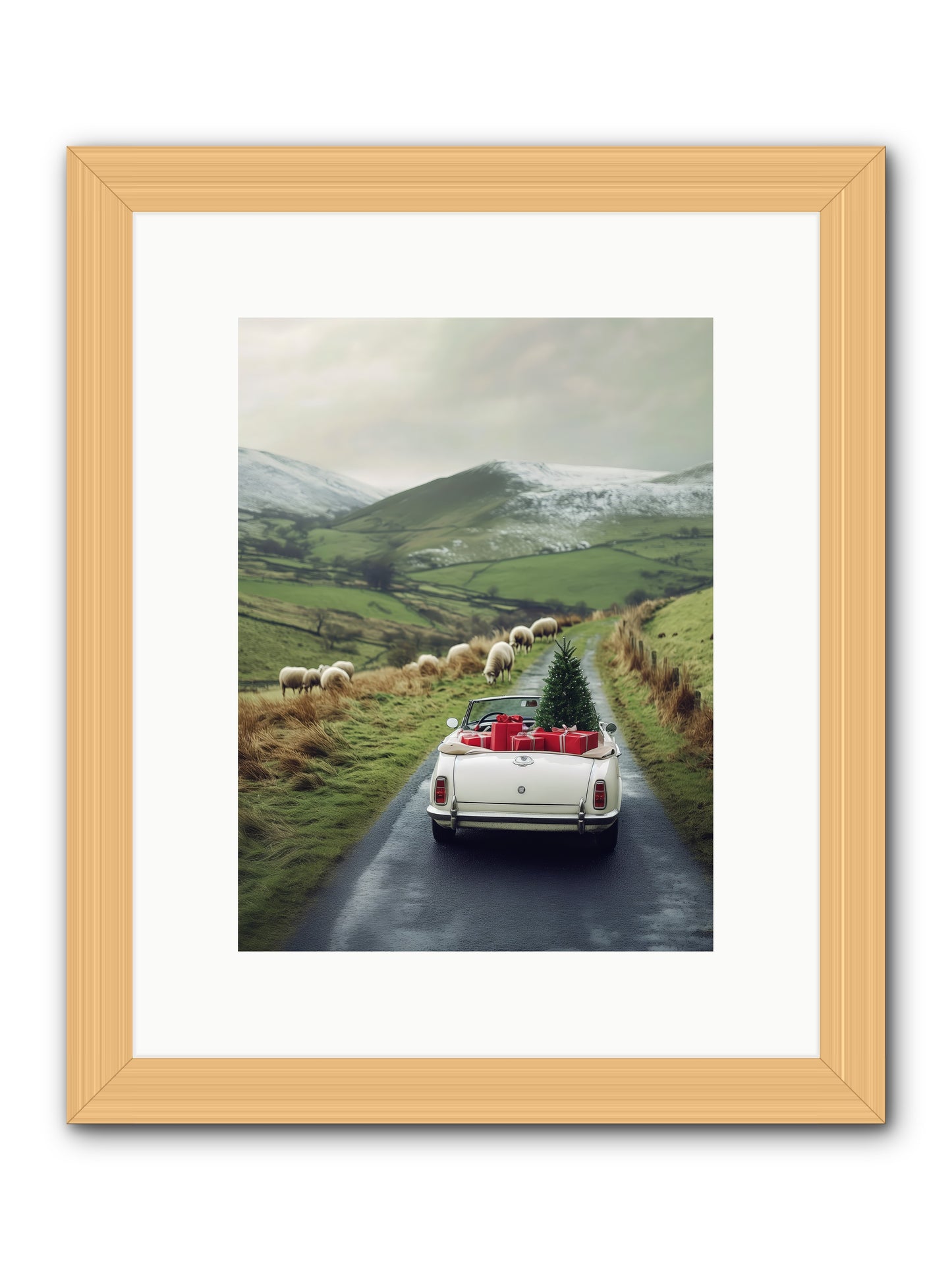 Chariot De Joie -- Framed Print - Natural 9x12
