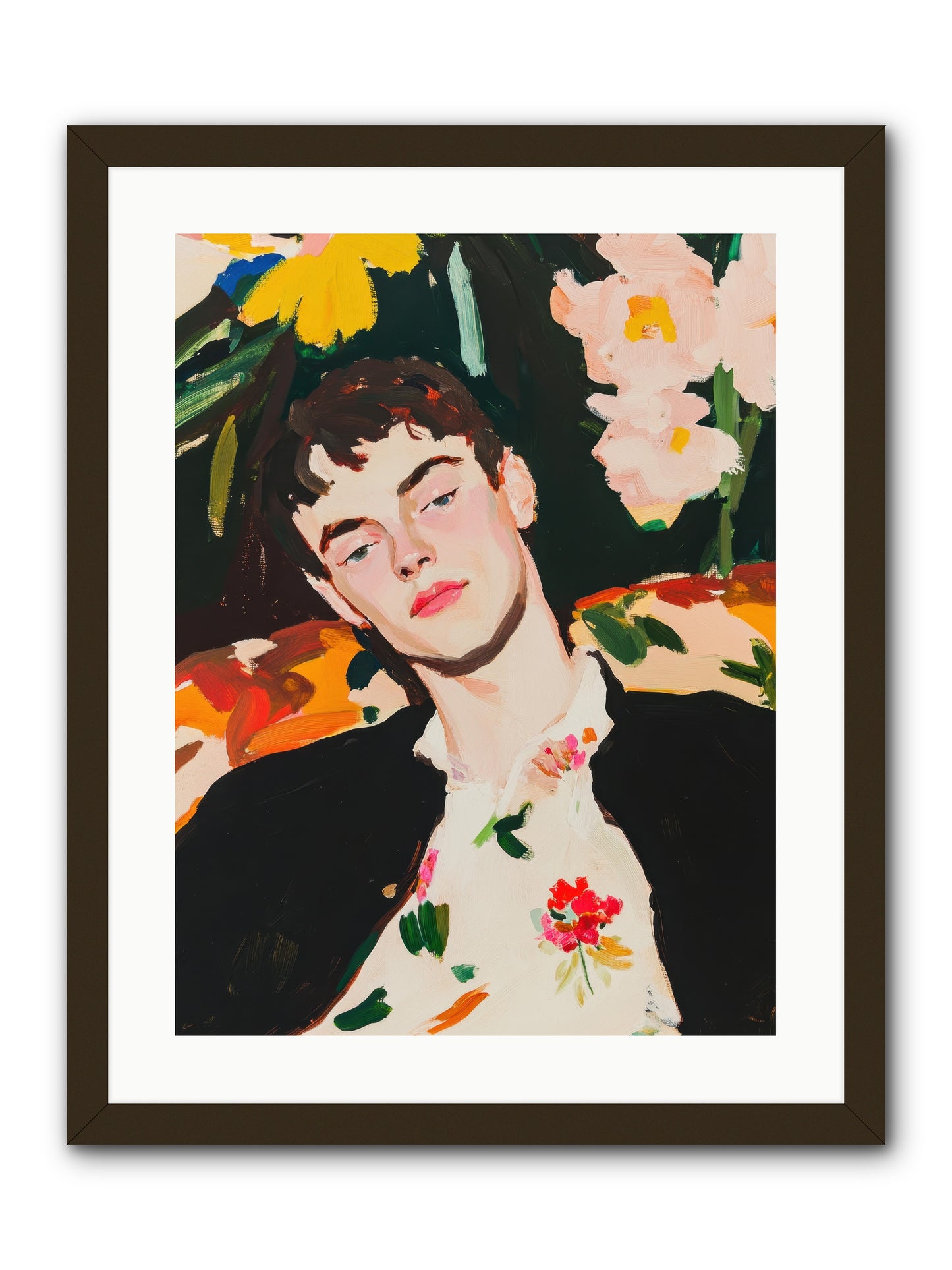 Charisma In Repose -- Framed Print - Black 18x24