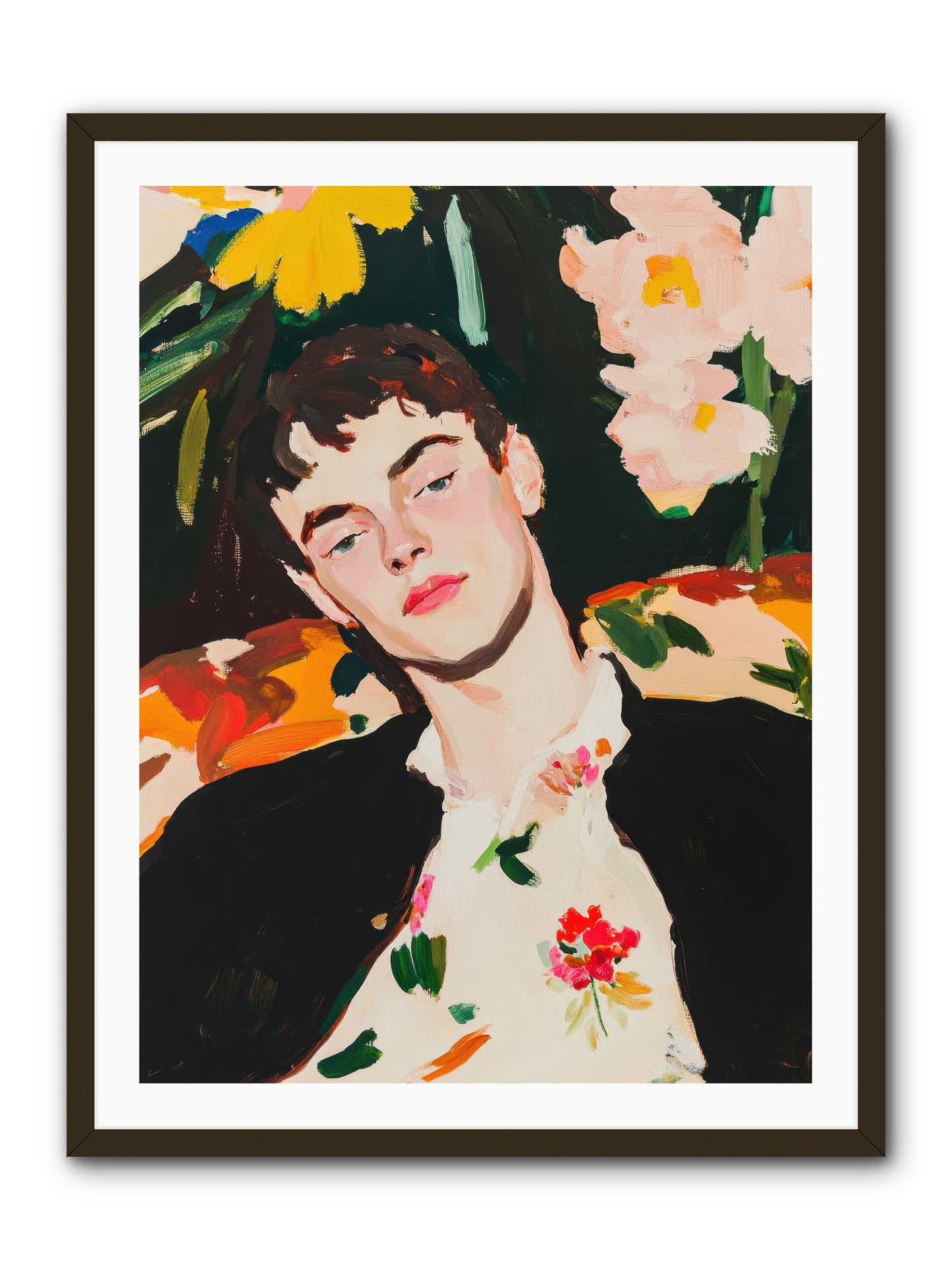 Charisma In Repose -- Framed Print - Black 30x40