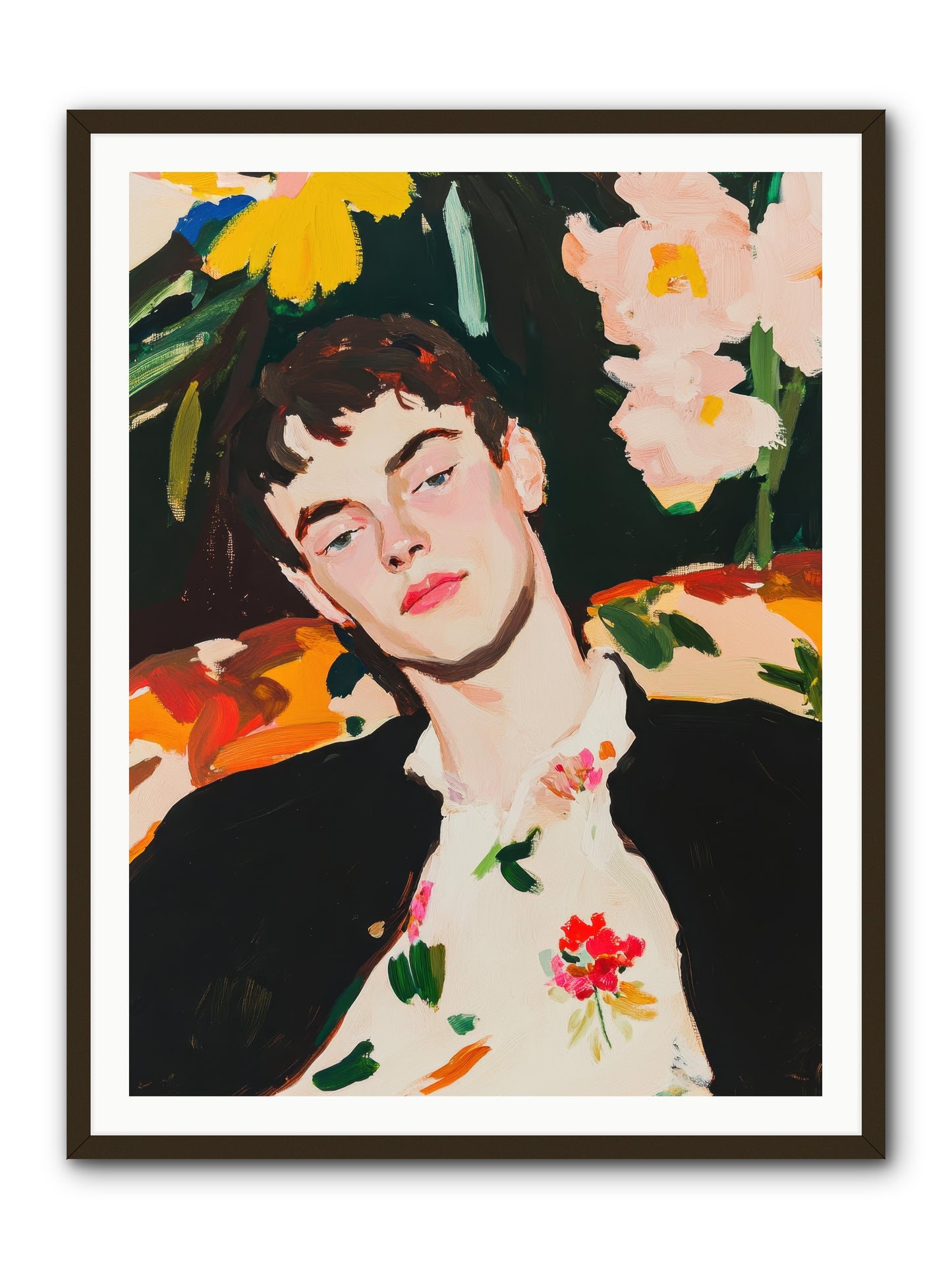 Charisma In Repose -- Framed Print - Black 36x48