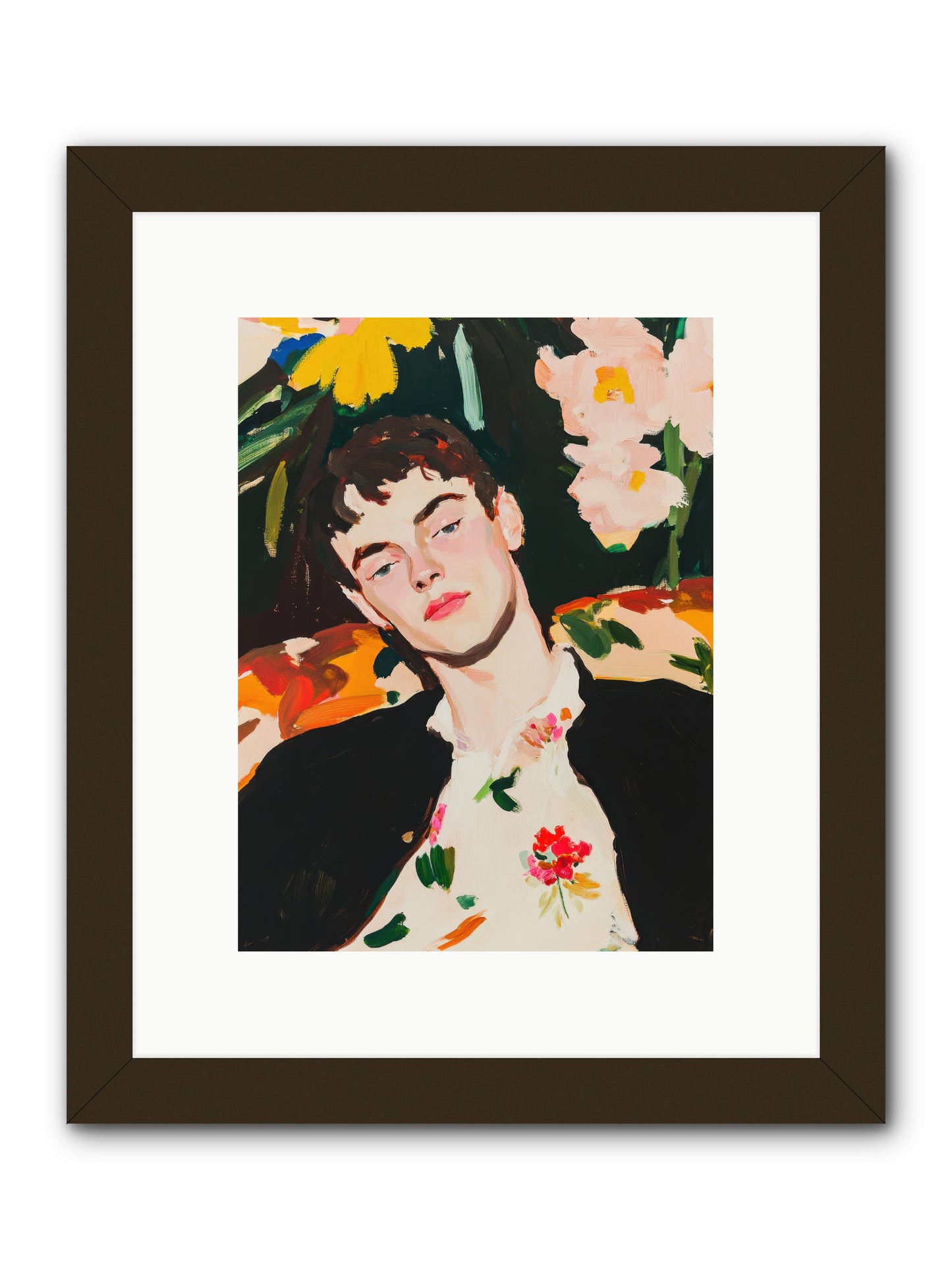 Charisma In Repose -- Framed Print - Black 9x12