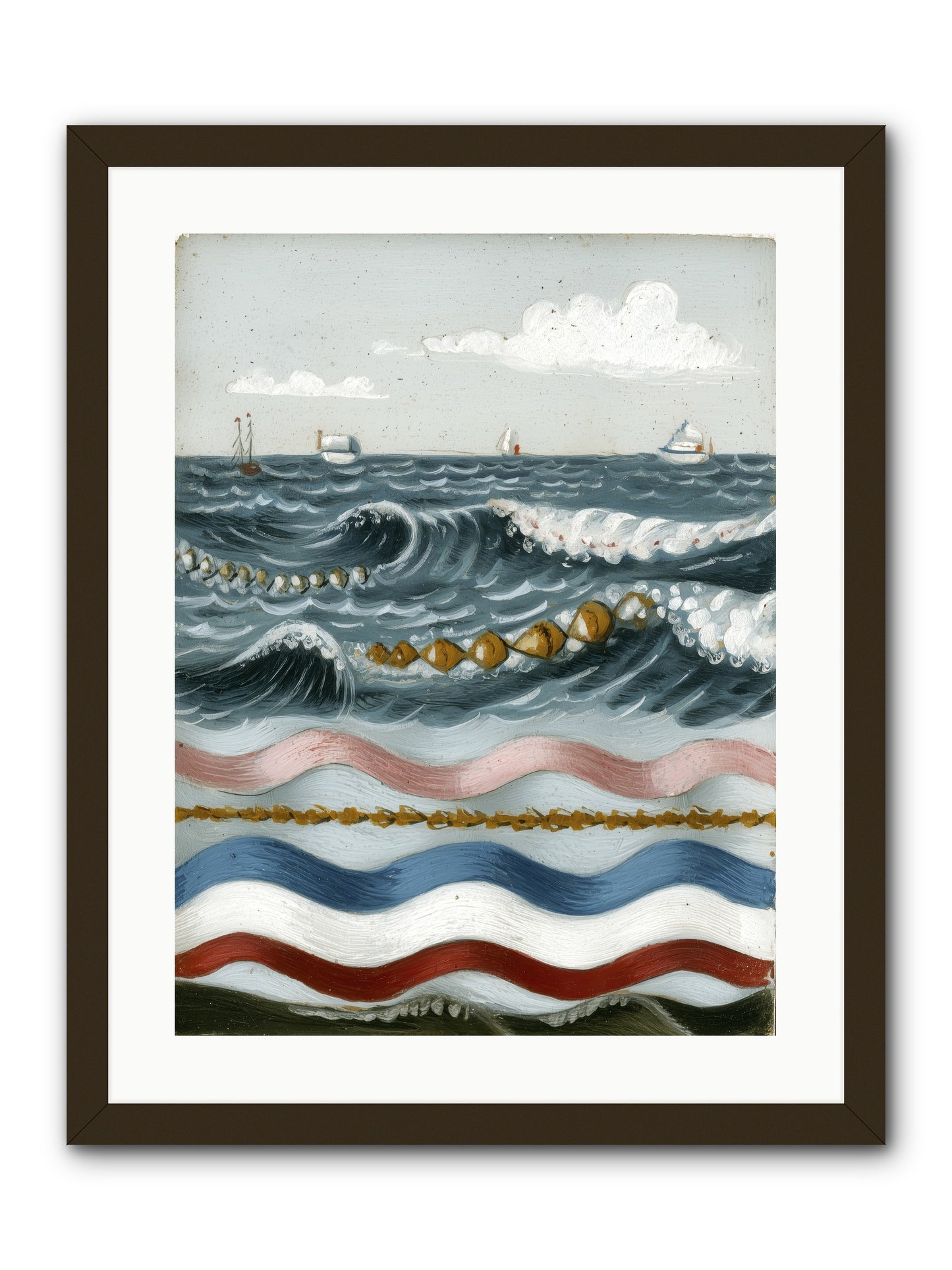 Charmed Currents -- Framed Print - Black 18x24