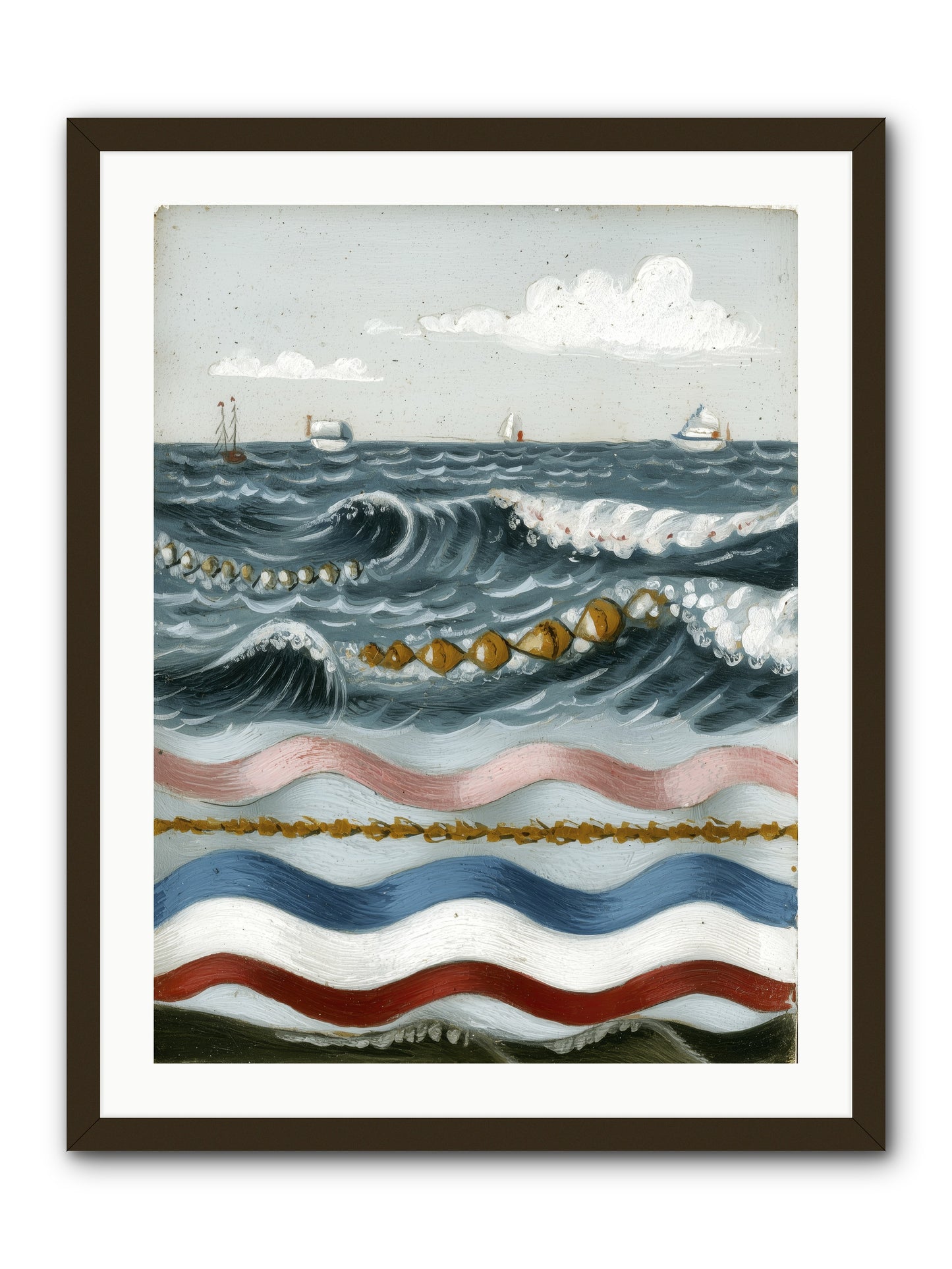 Charmed Currents -- Framed Print - Black 24x32