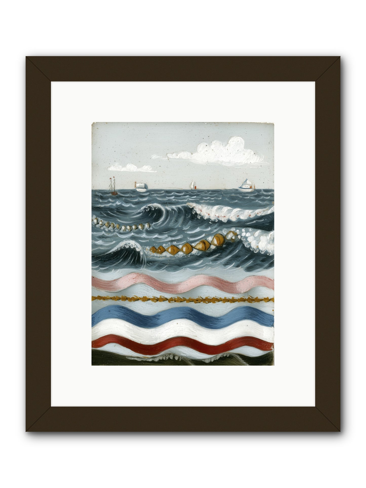 Charmed Currents -- Framed Print - Black 9x12