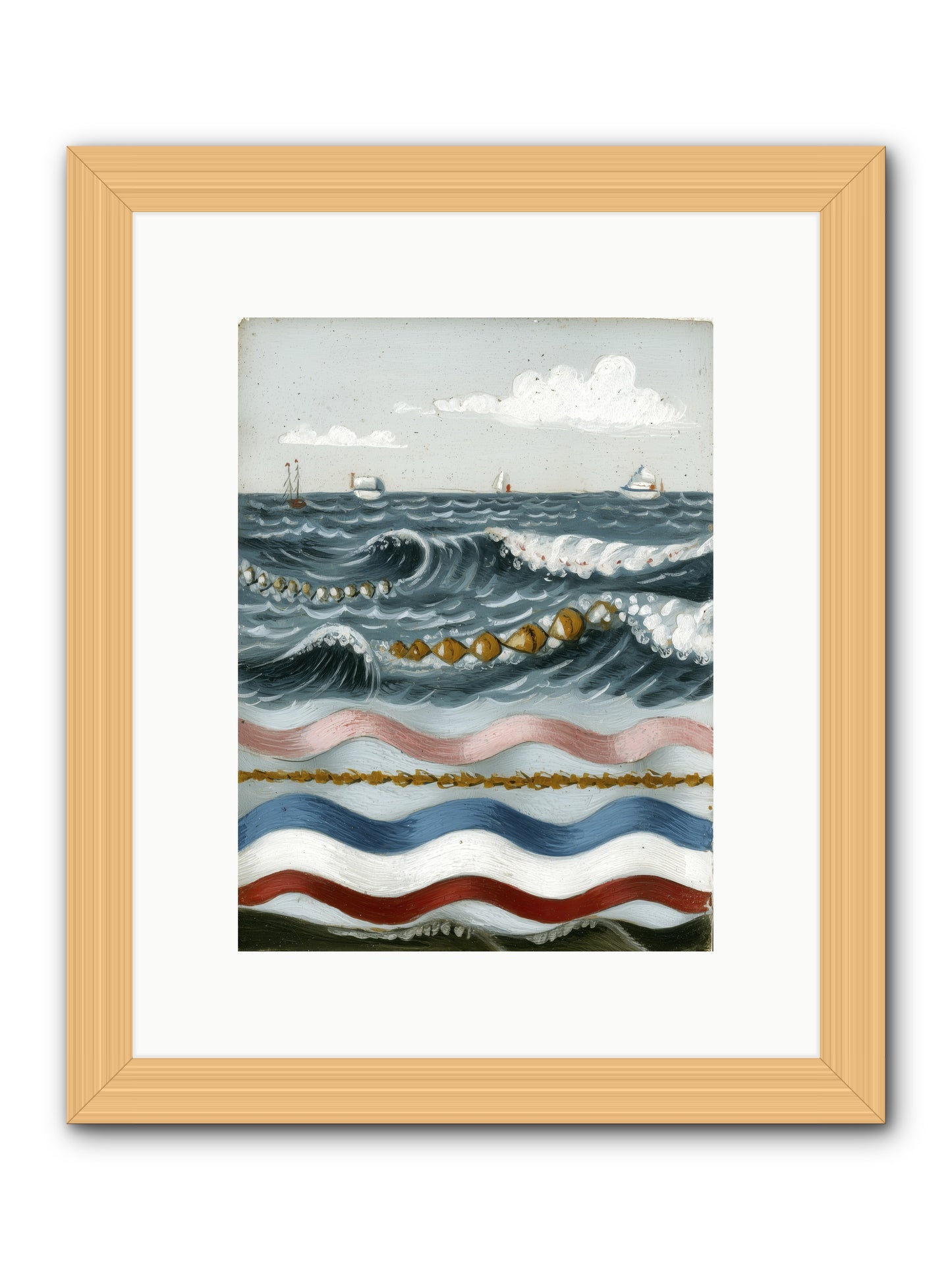 Charmed Currents -- Framed Print - Natural 9x12