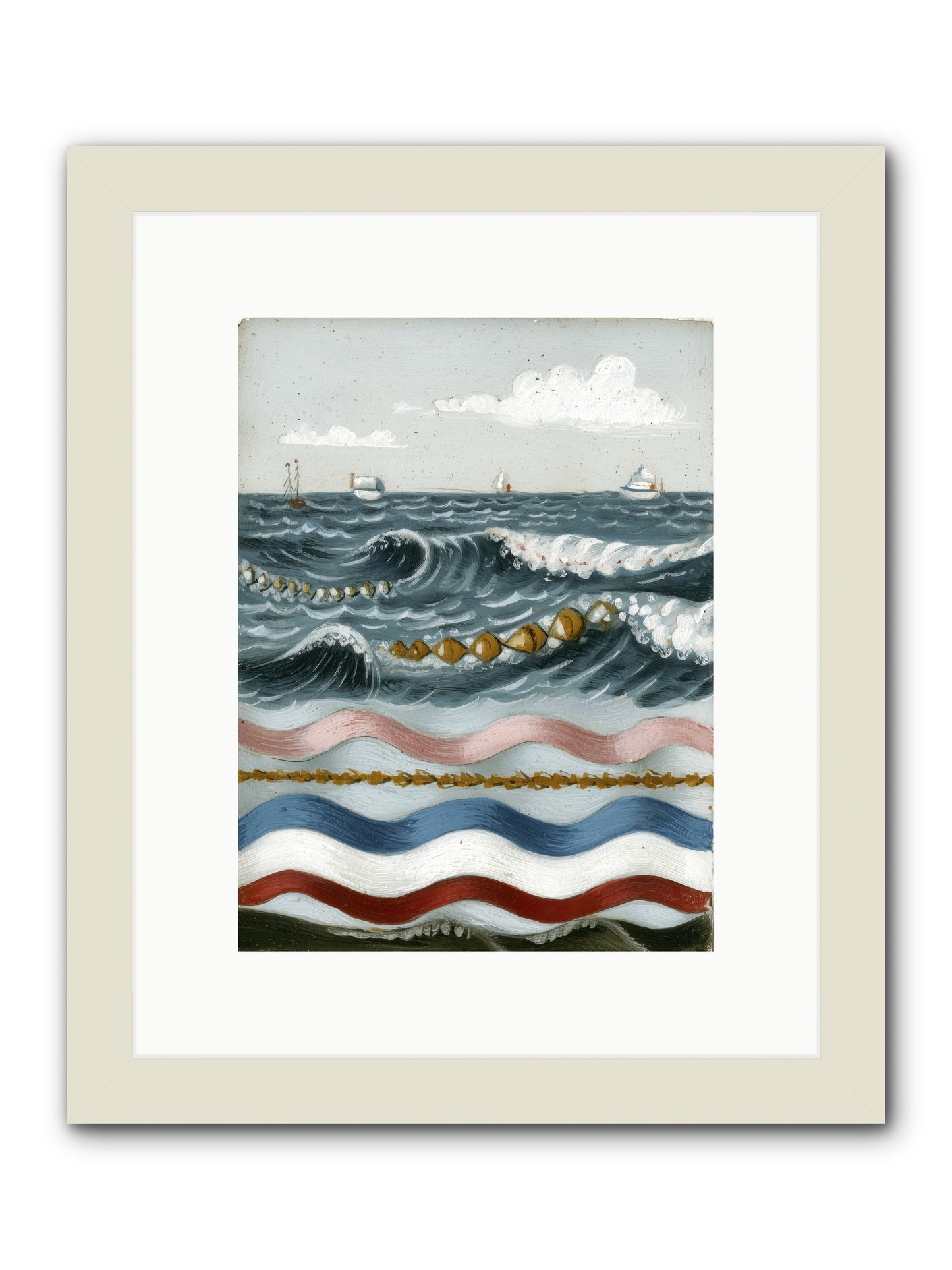 Charmed Currents -- Framed Print - White 9x12