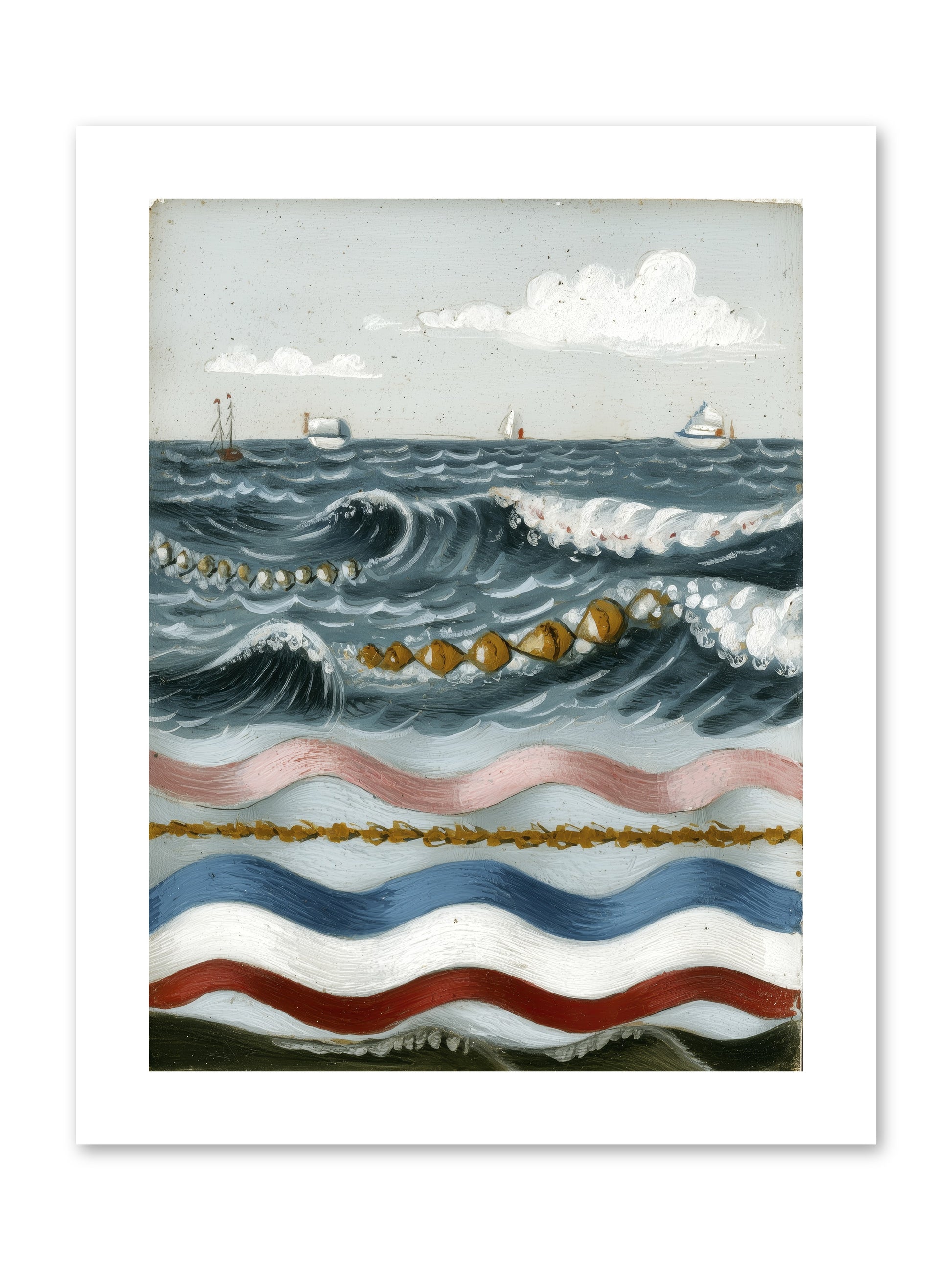 Charmed Currents -- Paper Print 9x12