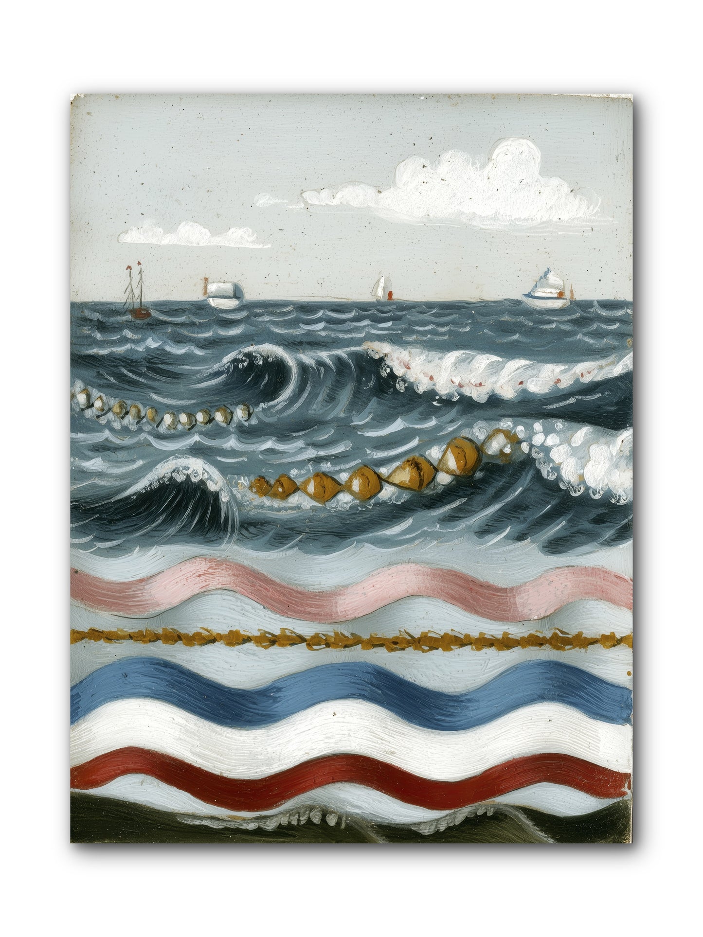 Charmed Currents -- Wrapped Canvas 9x12