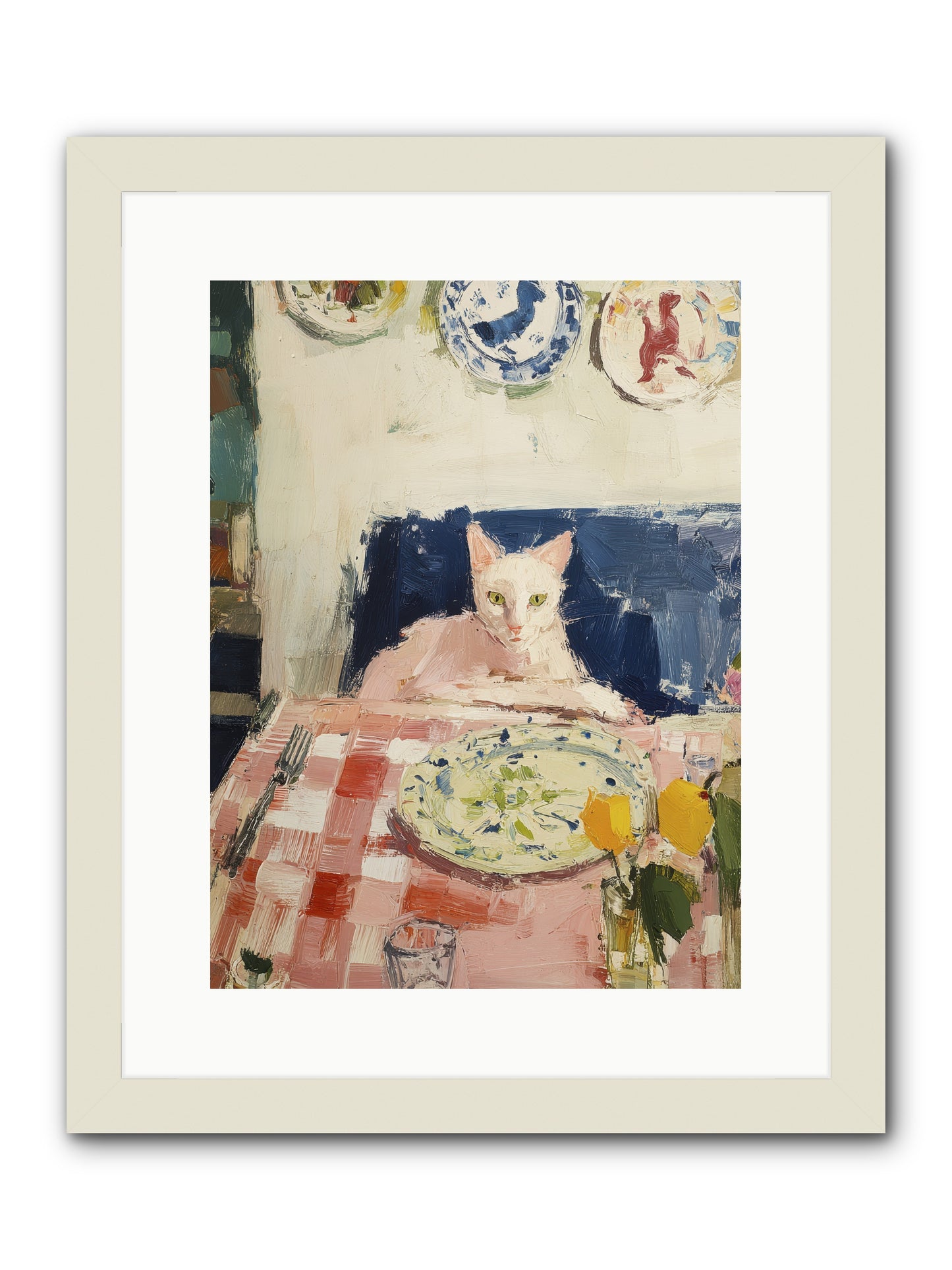 Charming Chaos -- Framed Print - White 12x16