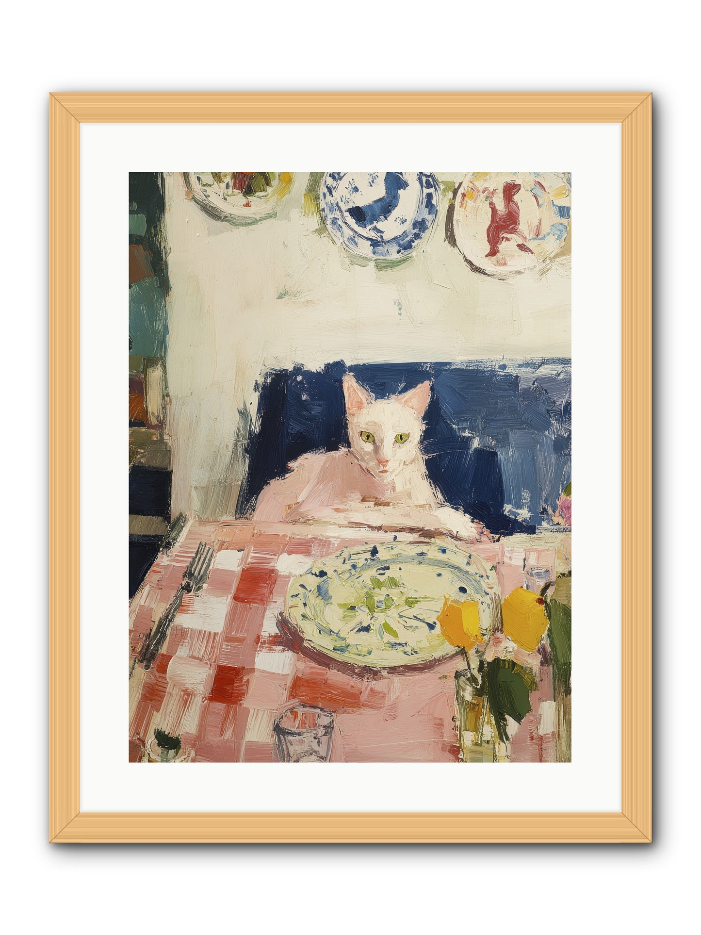 Charming Chaos -- Framed Print - Natural 18x24