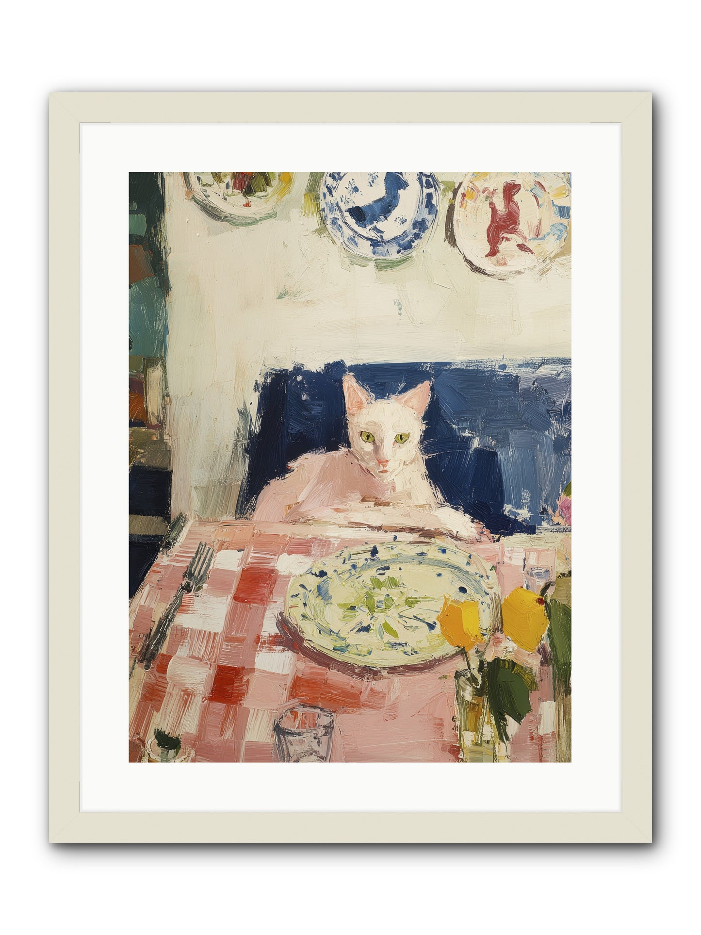 Charming Chaos -- Framed Print - White 18x24