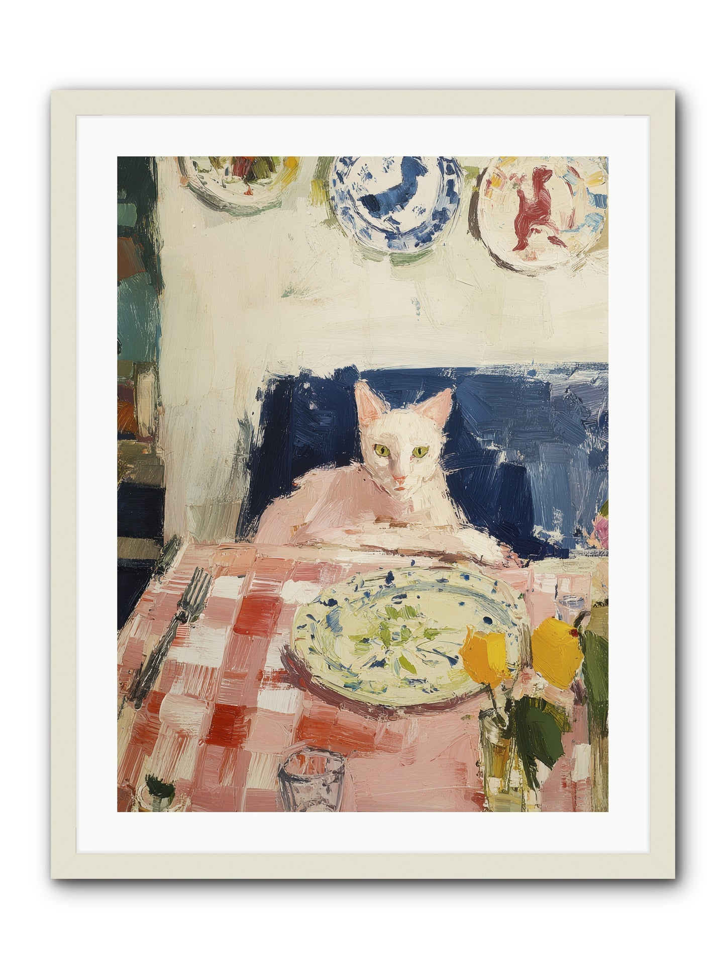 Charming Chaos -- Framed Print - White 24x32