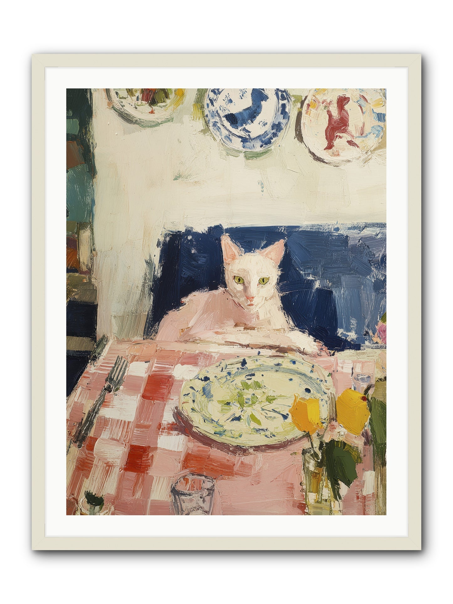 Charming Chaos -- Framed Print - White 30x40