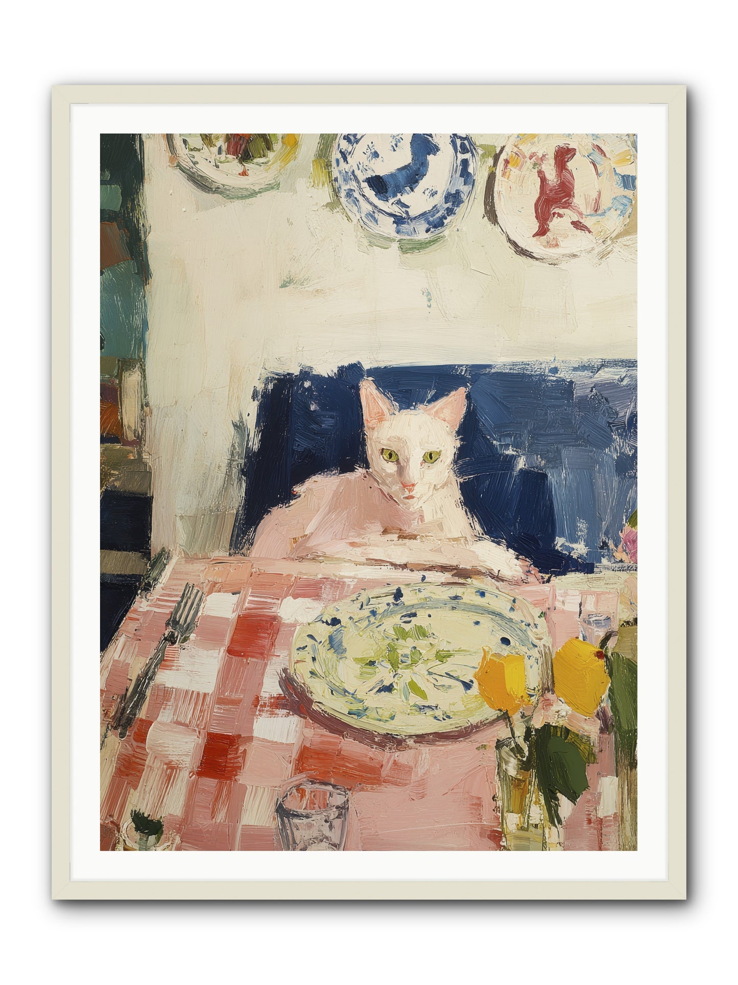 Charming Chaos -- Framed Print - White 36x48