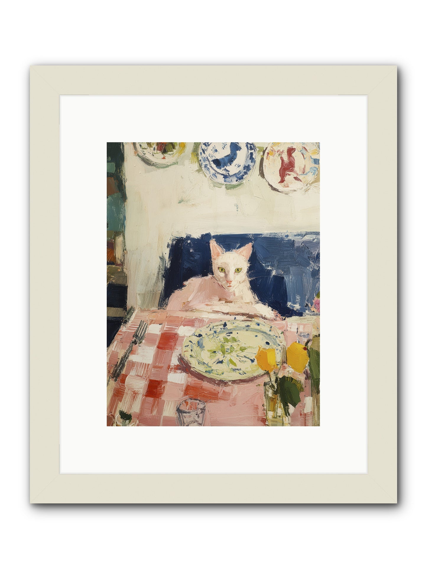 Charming Chaos -- Framed Print - White 9x12