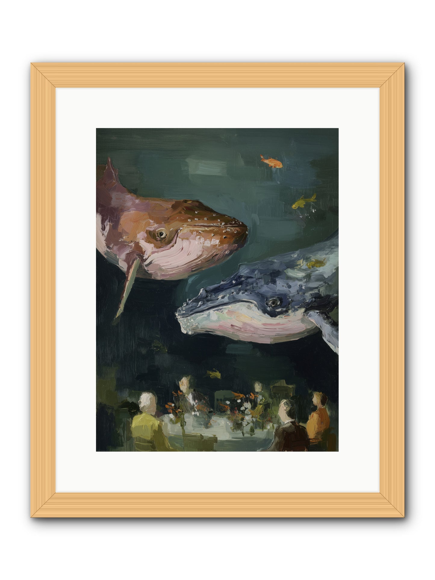 Chase the Light -- Framed Print - Natural 12x16