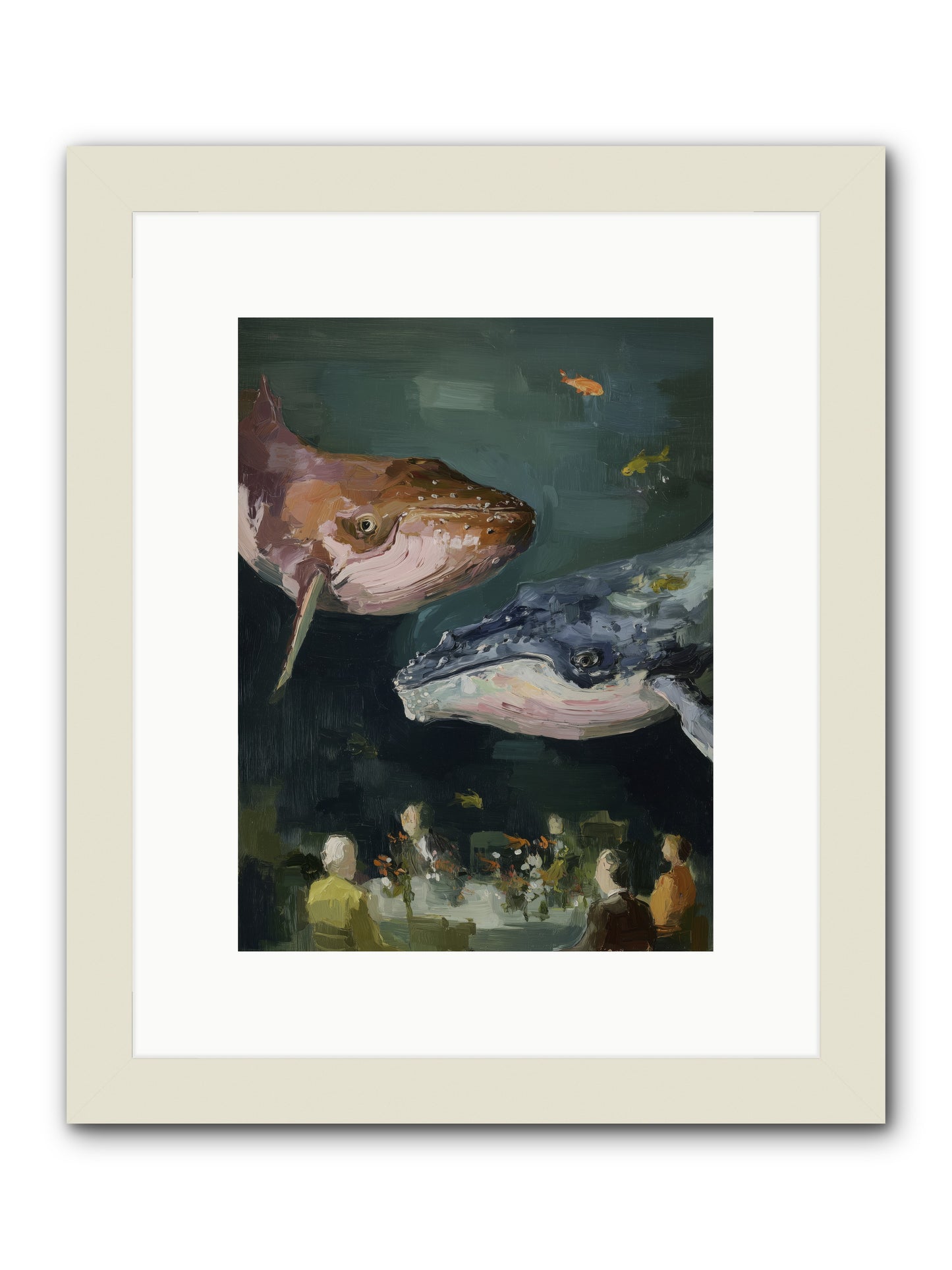 Chase the Light -- Framed Print - White 9x12