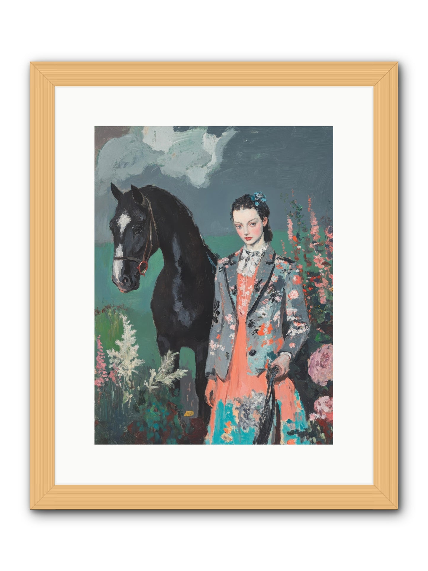 Chasing Rainbows -- Framed Print - Natural 12x16