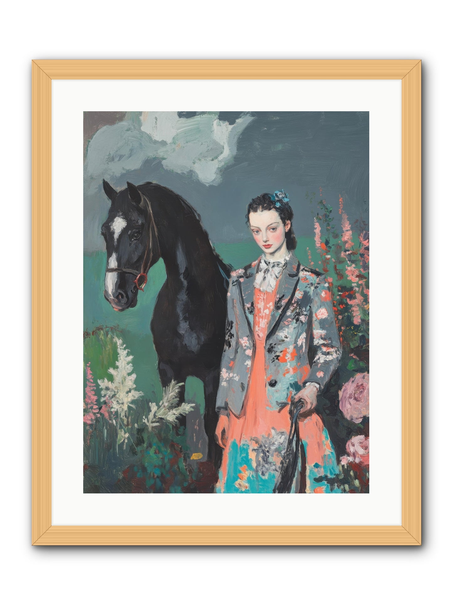 Chasing Rainbows -- Framed Print - Natural 18x24