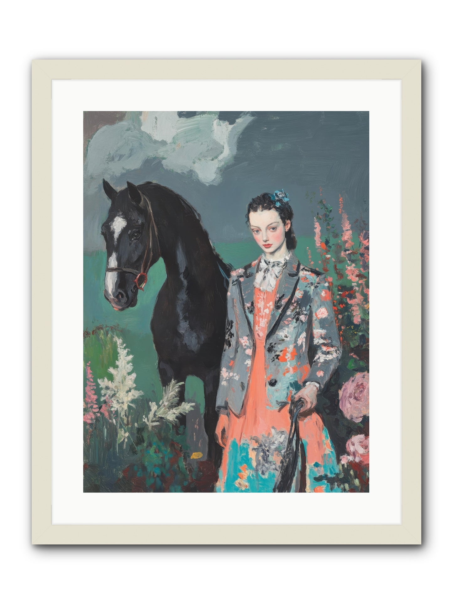 Chasing Rainbows -- Framed Print - White 18x24