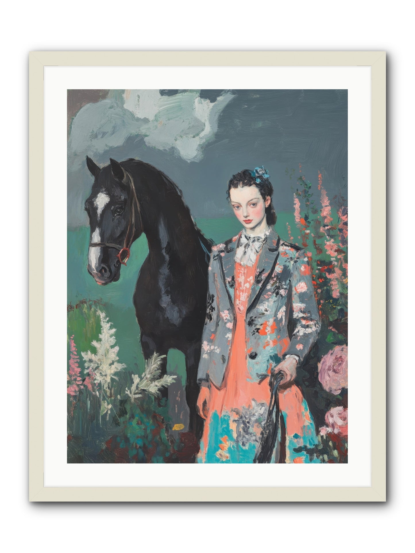 Chasing Rainbows -- Framed Print - White 24x32
