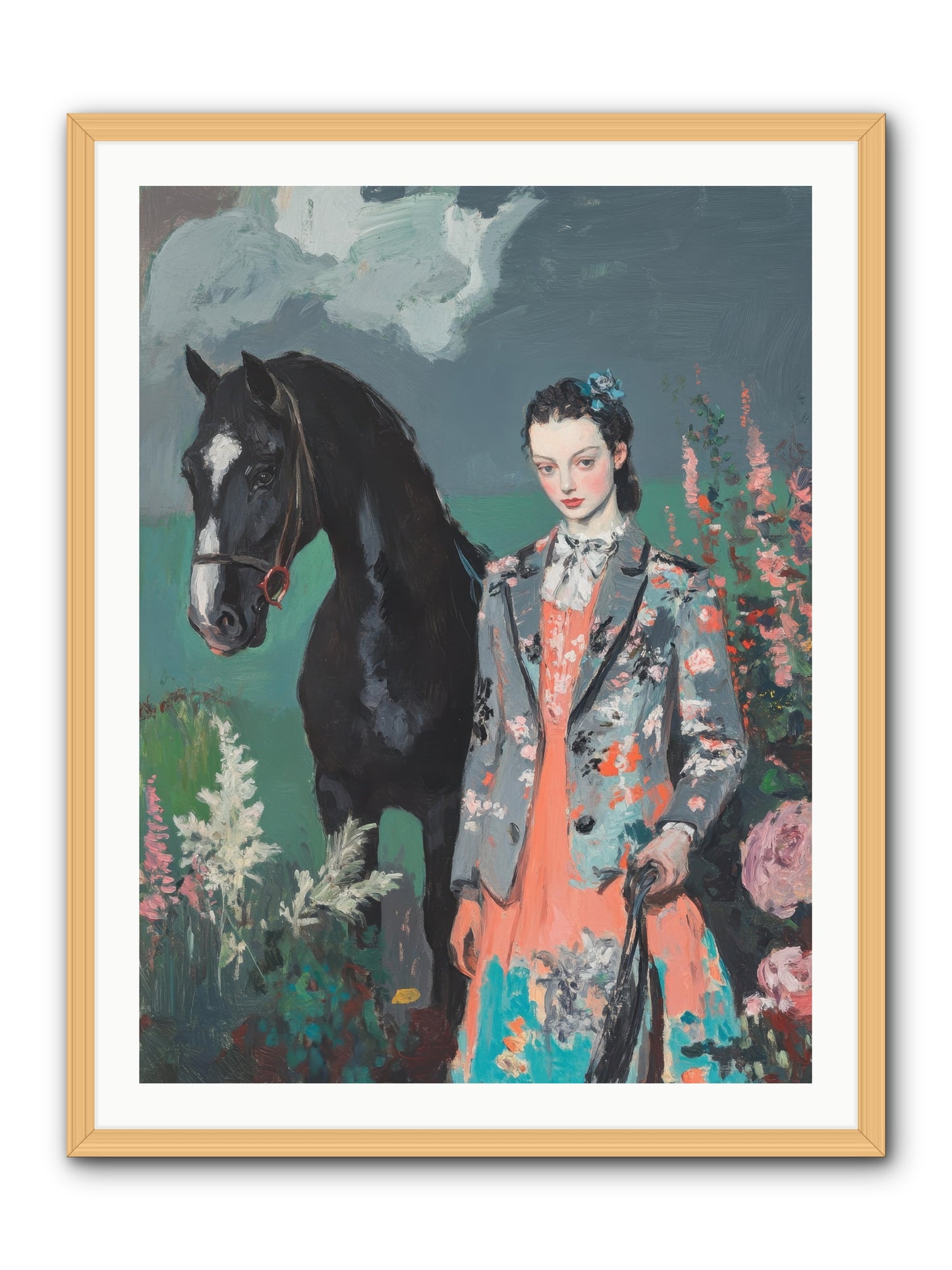 Chasing Rainbows -- Framed Print - Natural 30x40