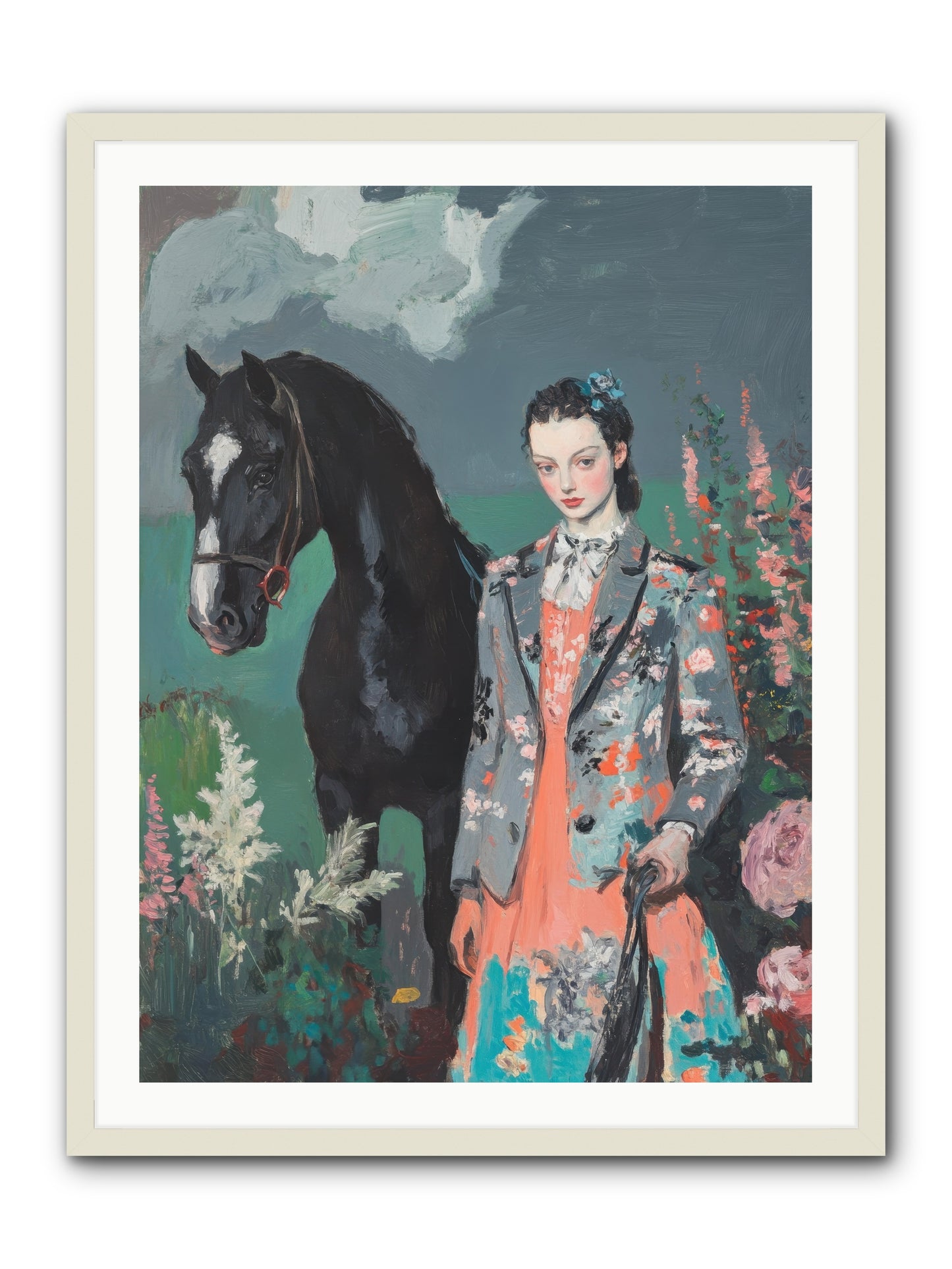 Chasing Rainbows -- Framed Print - White 30x40