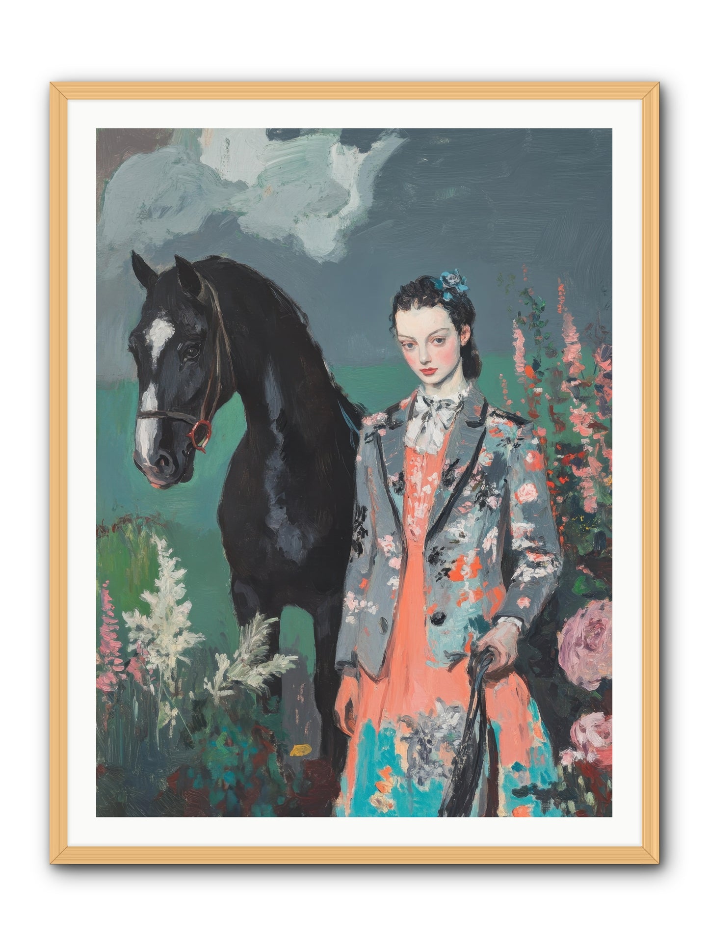Chasing Rainbows -- Framed Print - Natural 36x48