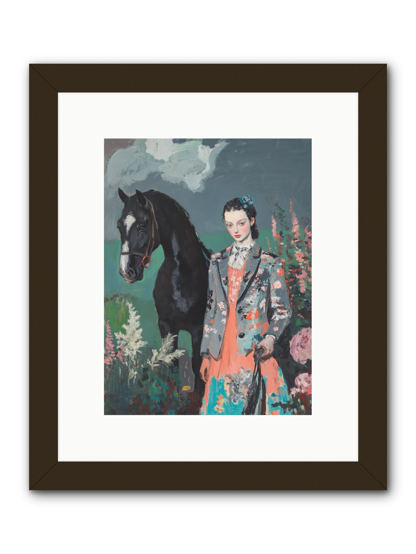 Chasing Rainbows -- Framed Print - Black 9x12