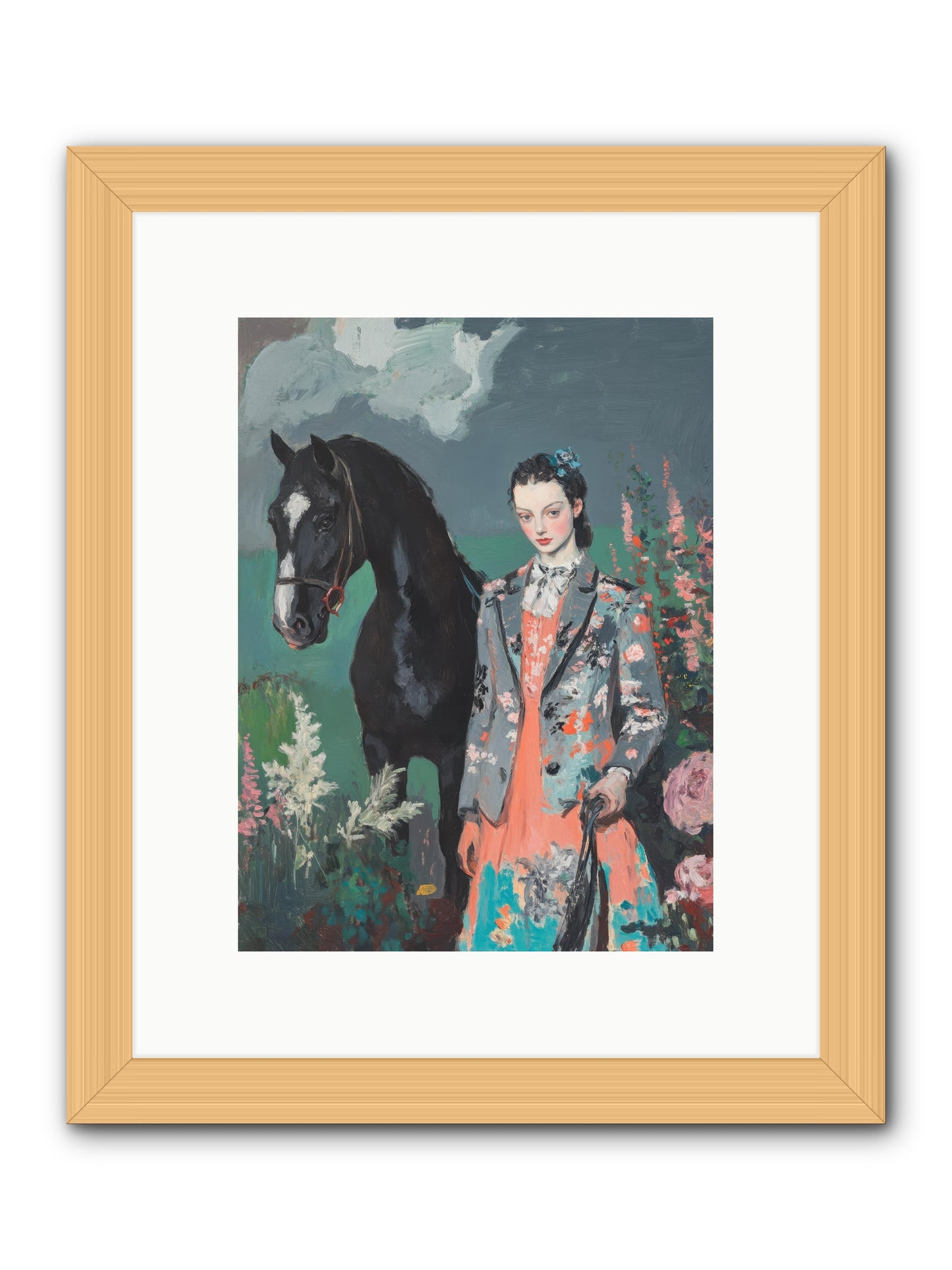 Chasing Rainbows -- Framed Print - Natural 9x12