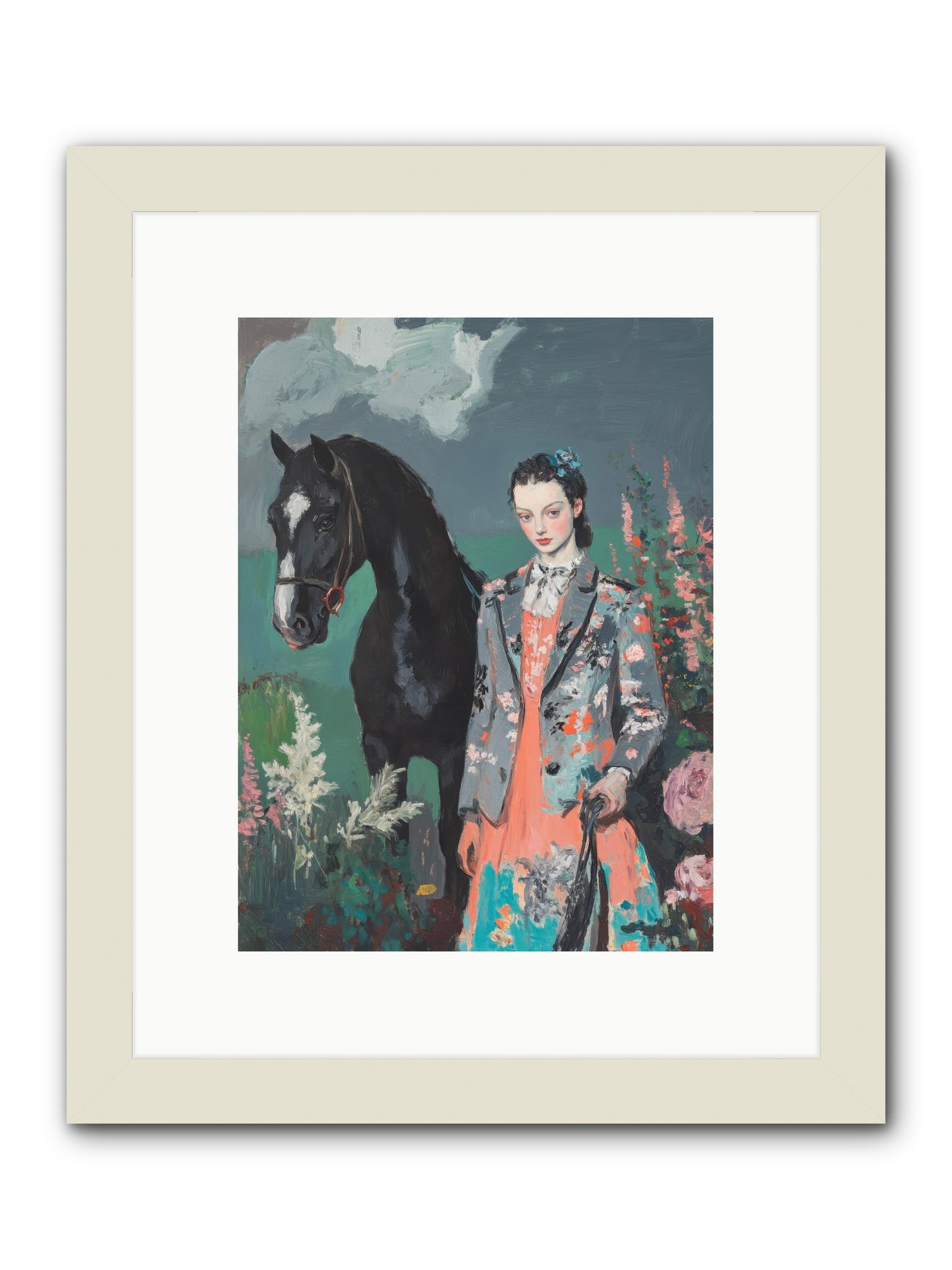 Chasing Rainbows -- Framed Print - White 9x12